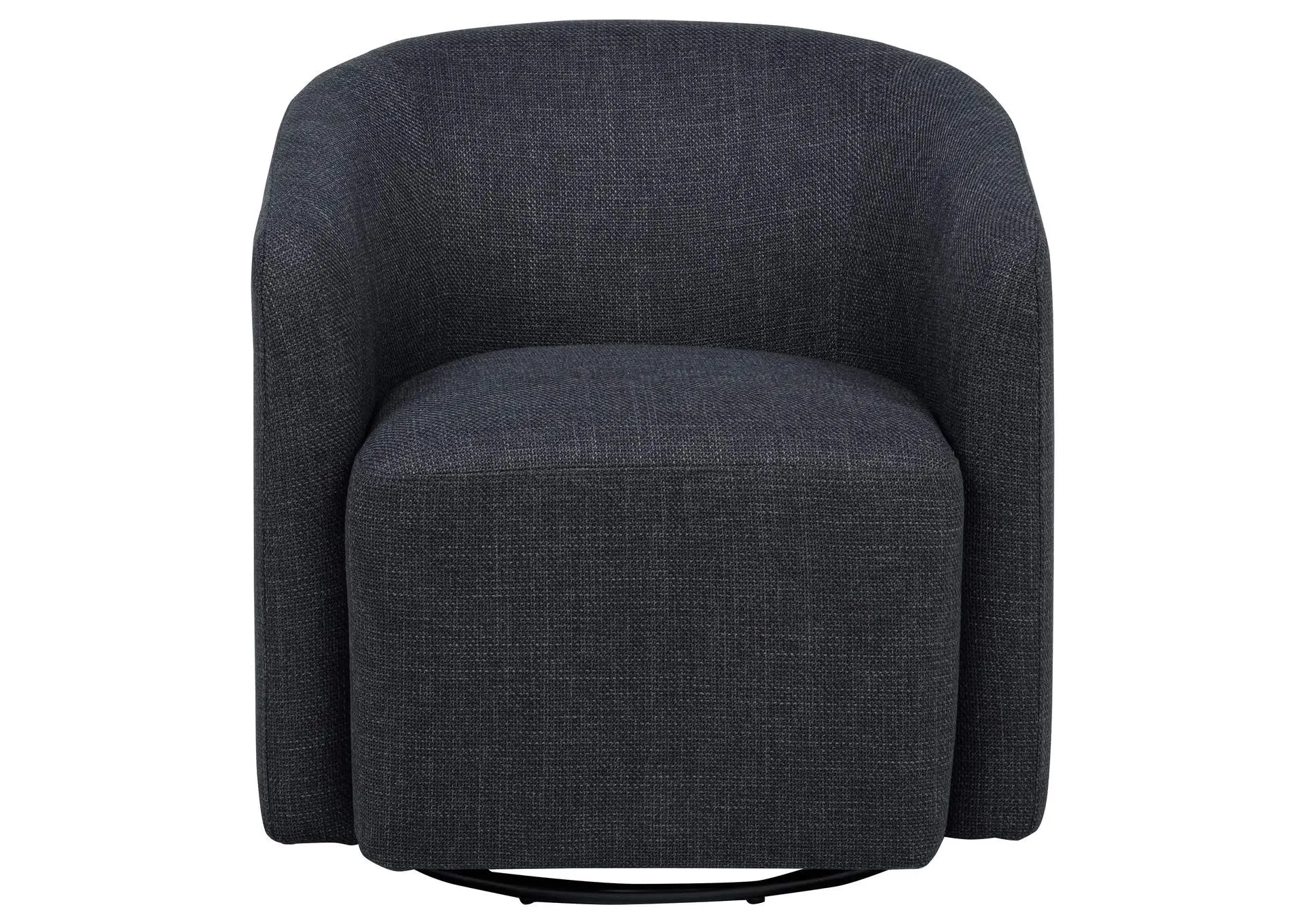Mossbrook Fabric Upholstered Swivel Accent Chair Anthracite — view 3