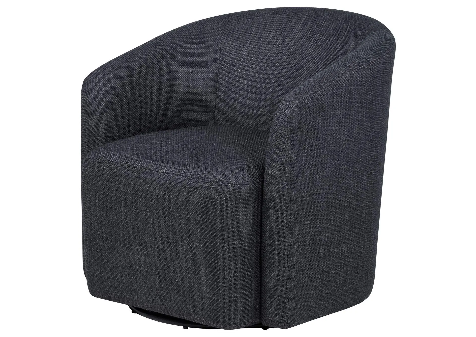 Mossbrook Fabric Upholstered Swivel Accent Chair Anthracite — view 4