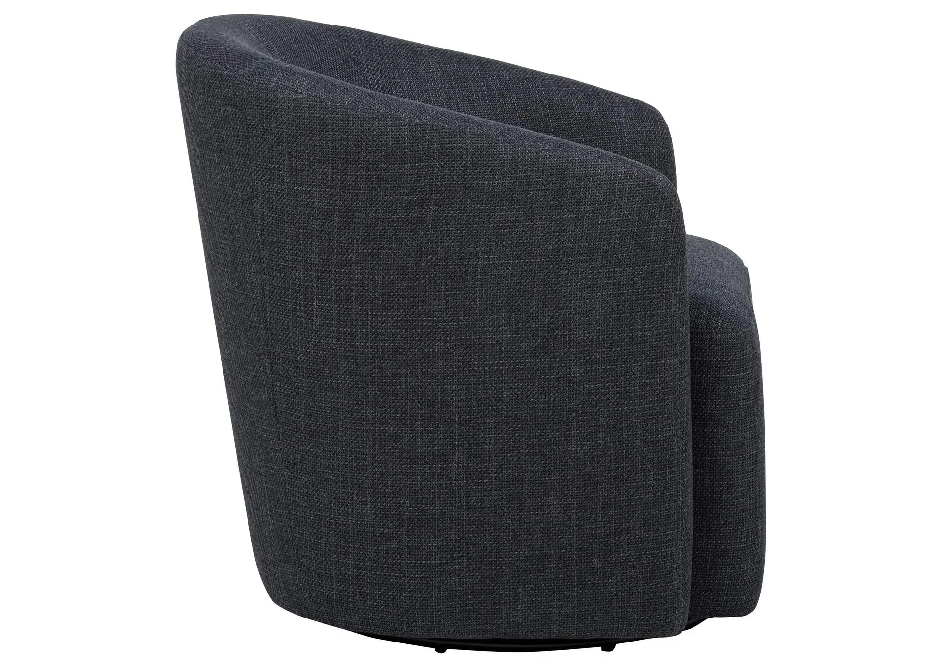 Mossbrook Fabric Upholstered Swivel Accent Chair Anthracite — view 8