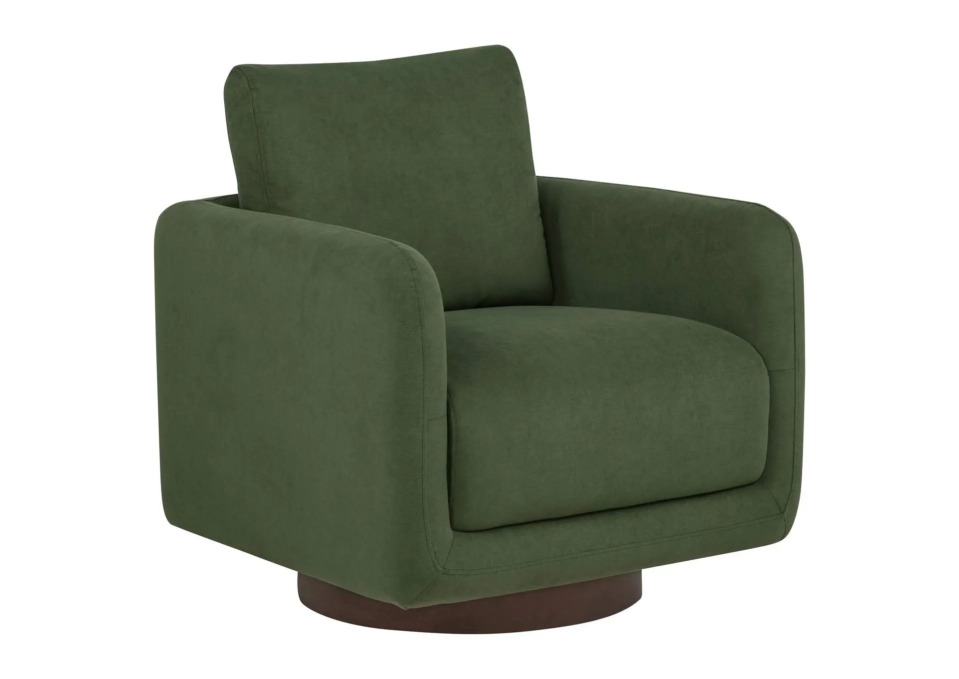 Iris Fabric Upholstered Swivel Accent Chair Matcha
