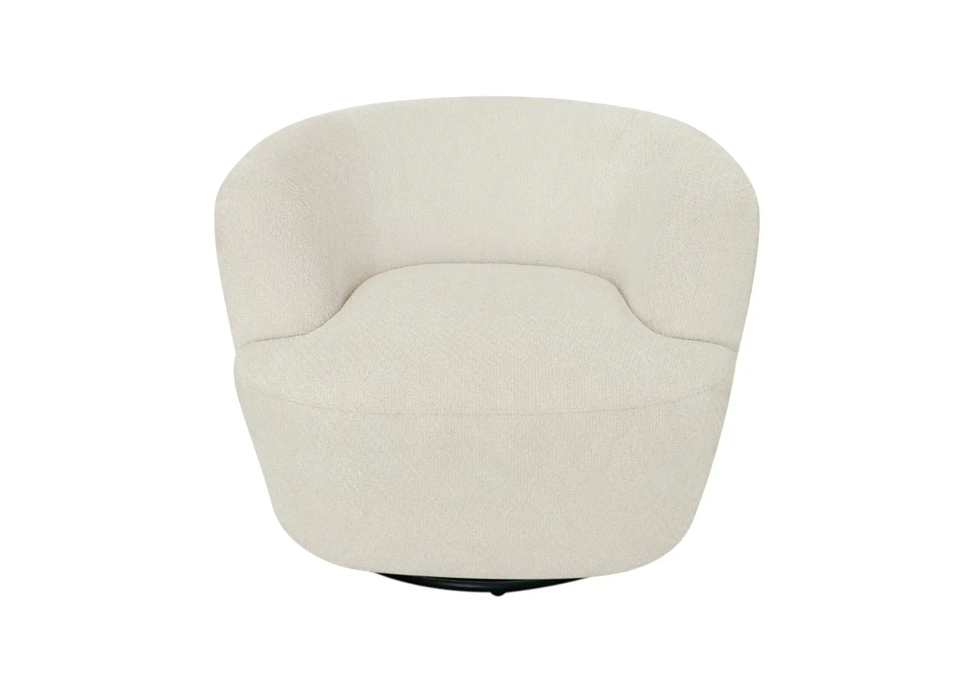 Barron Fabric Swivel Accent Chair Ivory