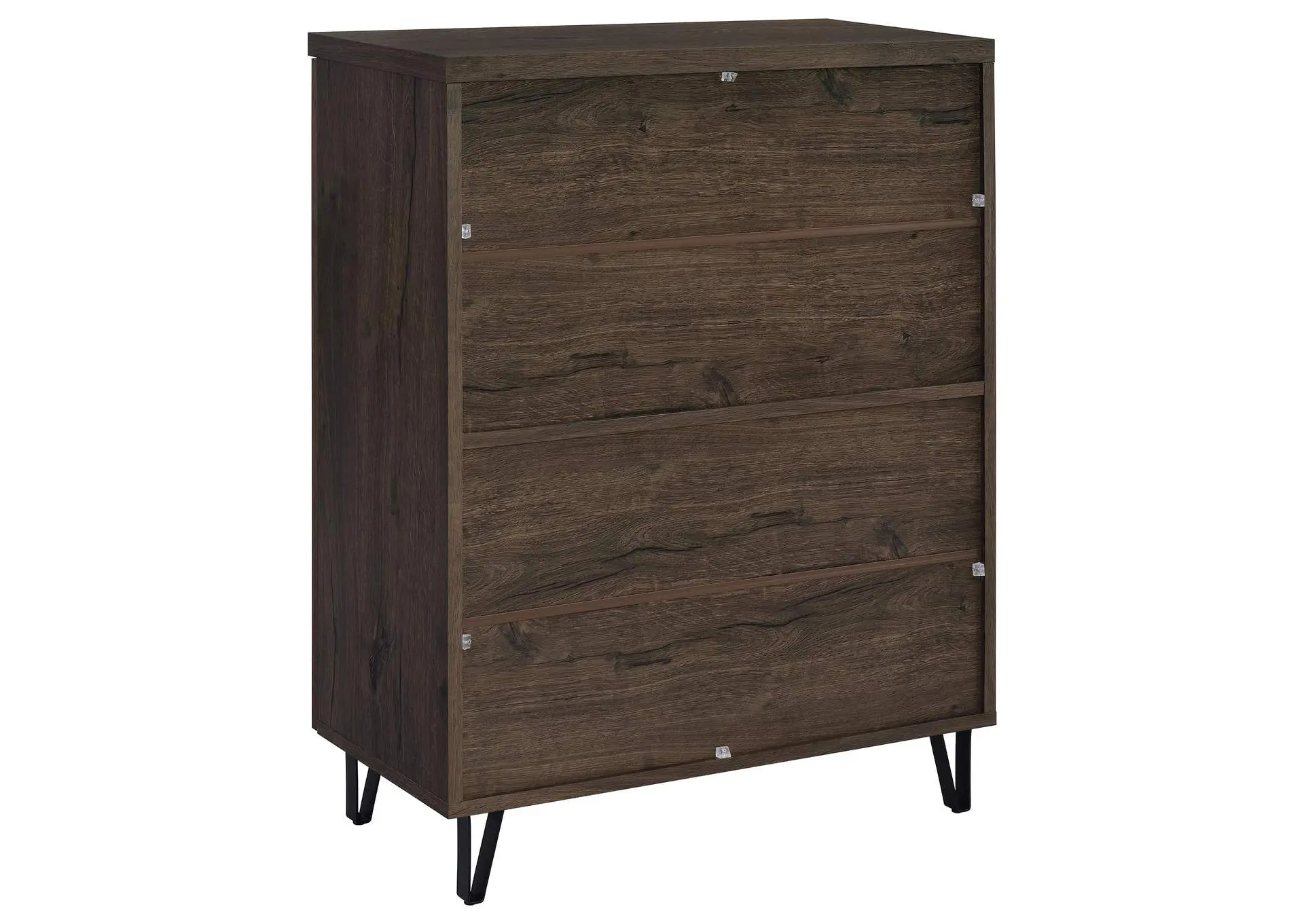 Brixton 2-door Entryway Shoe Storage Cabinets Smoked Oak — view 7