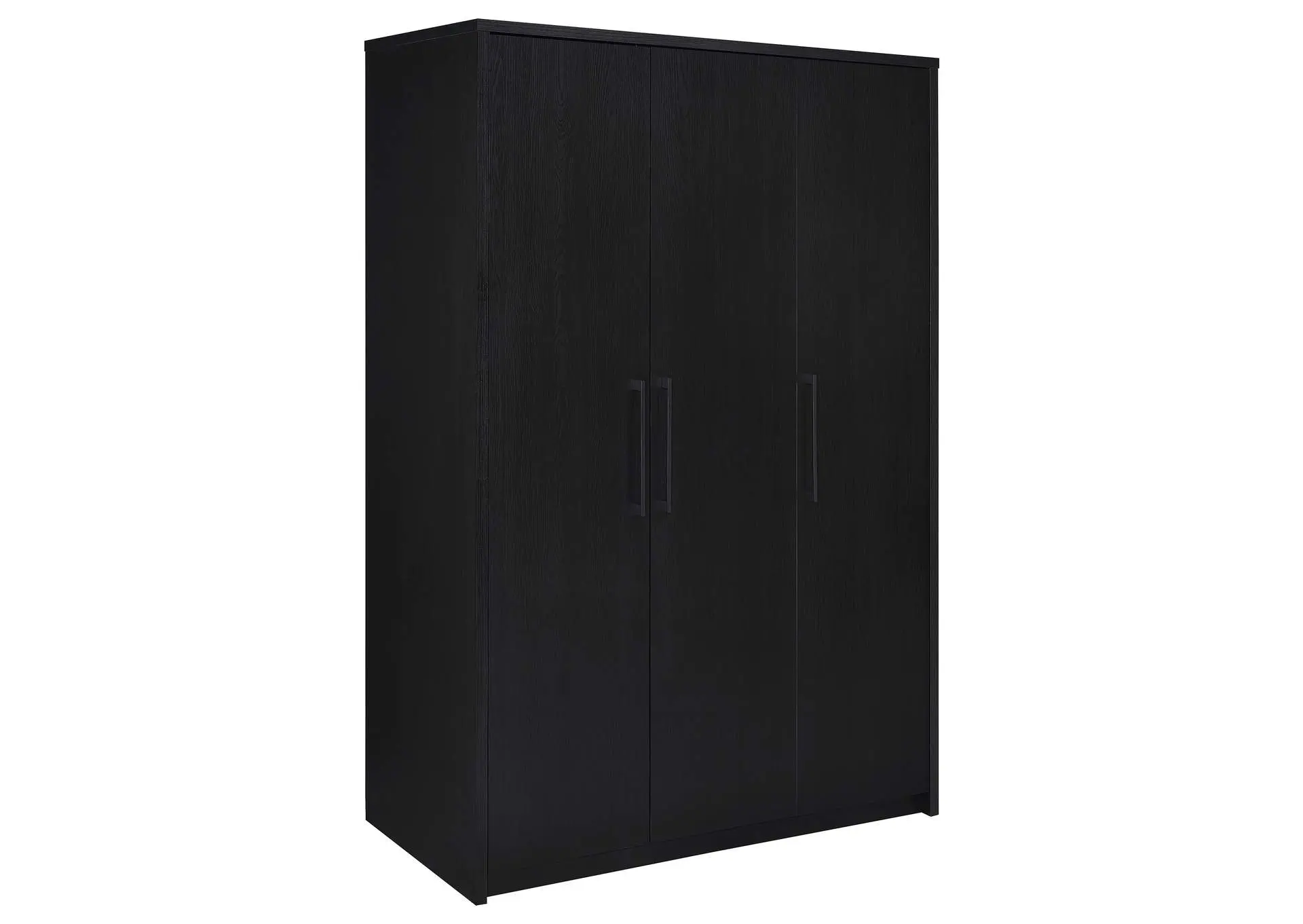 Cerda 3-door Bedroom Wardrobe Storage Cabinet Armoire Black