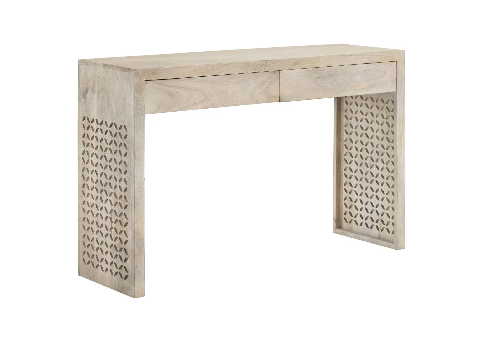 Rickman 2-drawer Wood Entryway Console Table White Washed