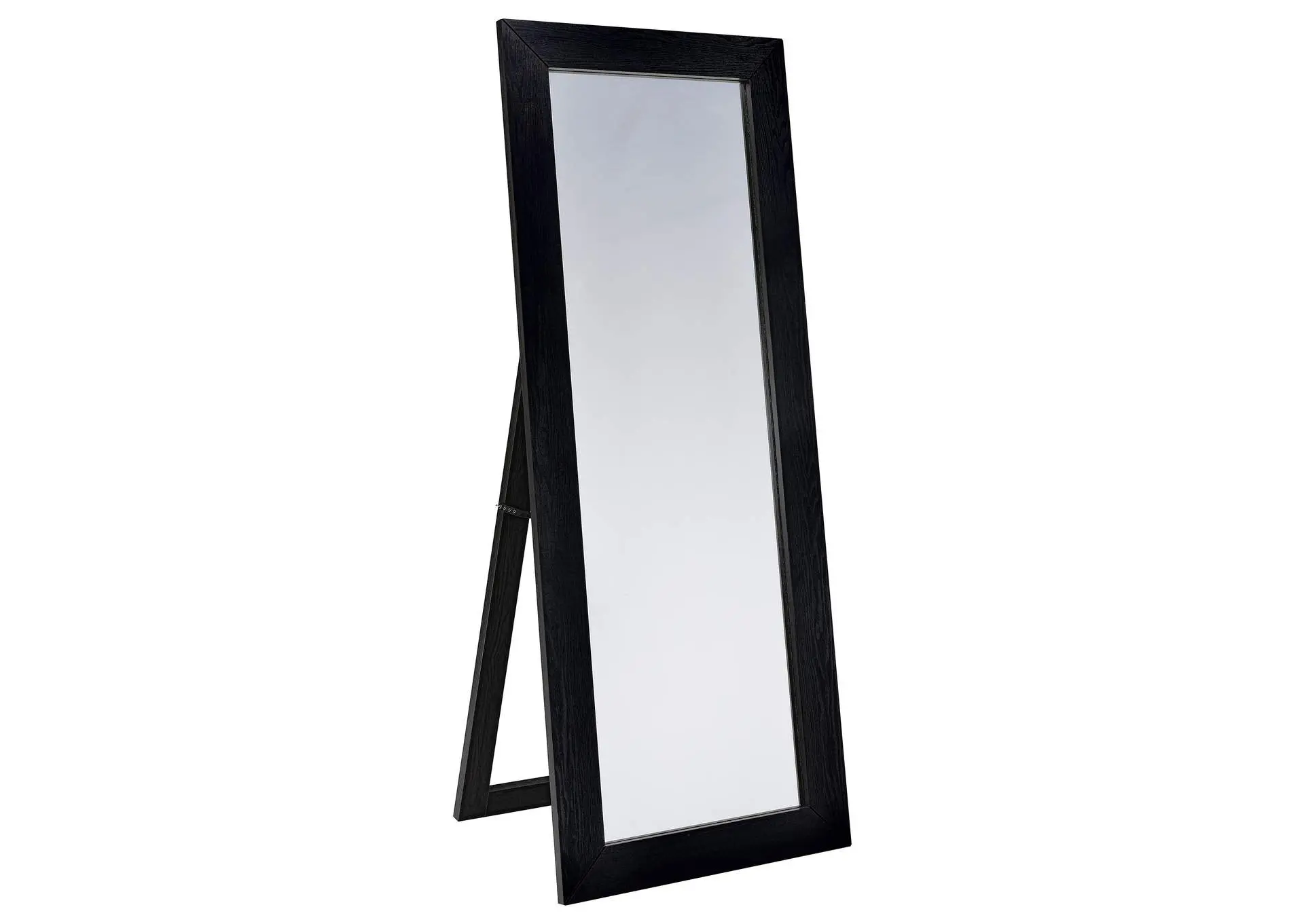 Cadence Tempered Glass Full Length Standing Mirror Black Oak