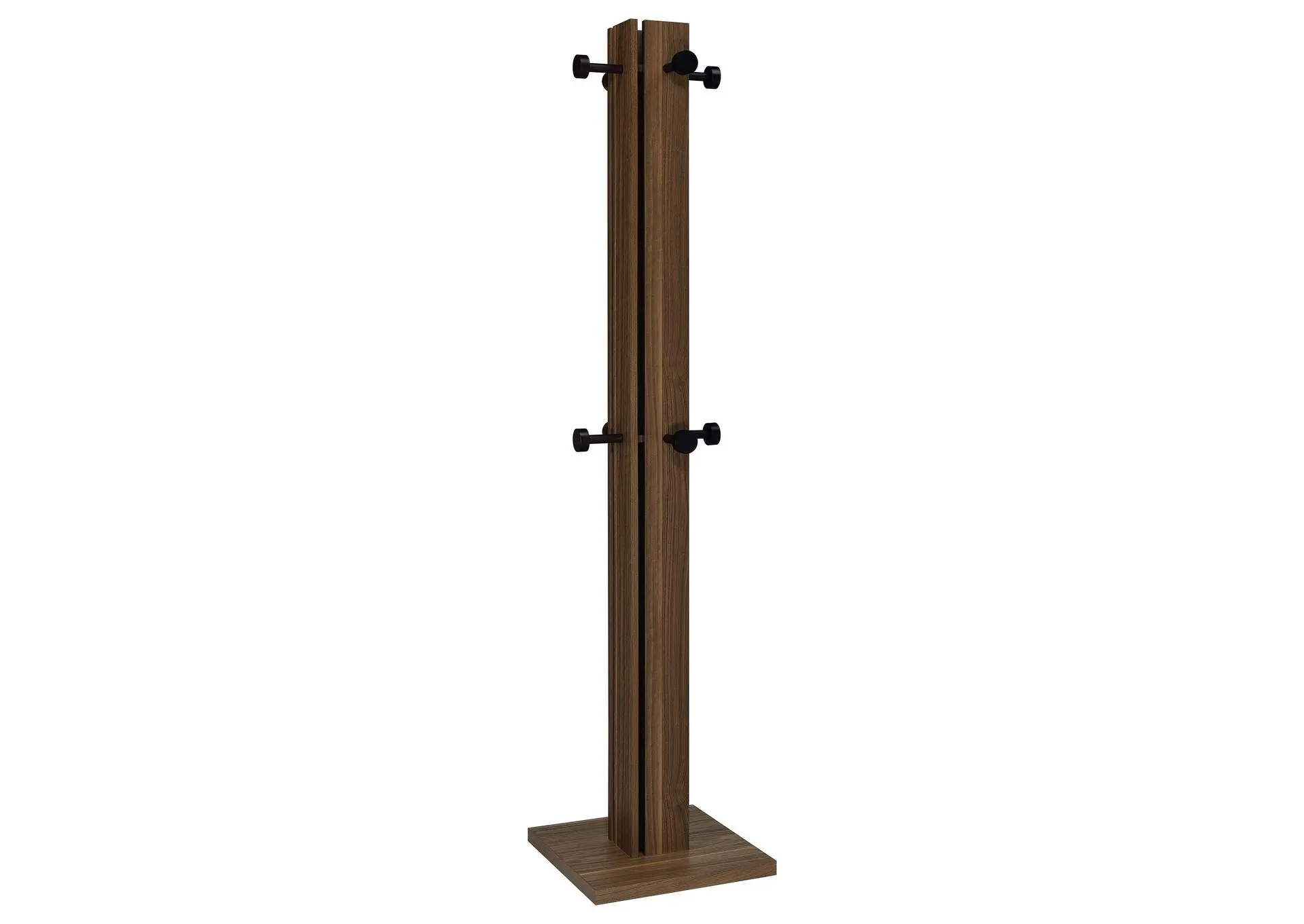 Rikkie Engineered Wood Coat Rack Walnut