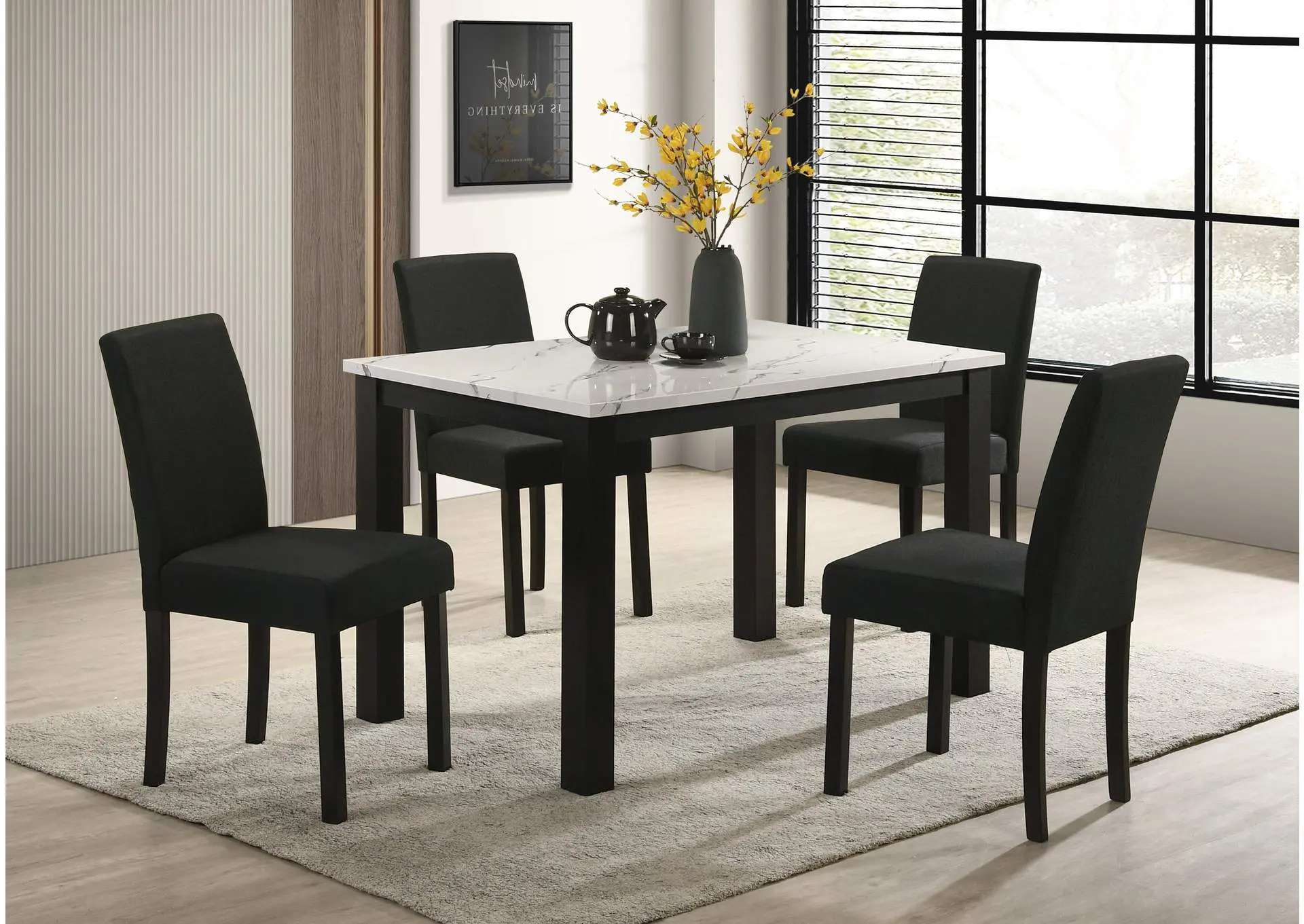 RESIA DINING CHAIR - BLACK