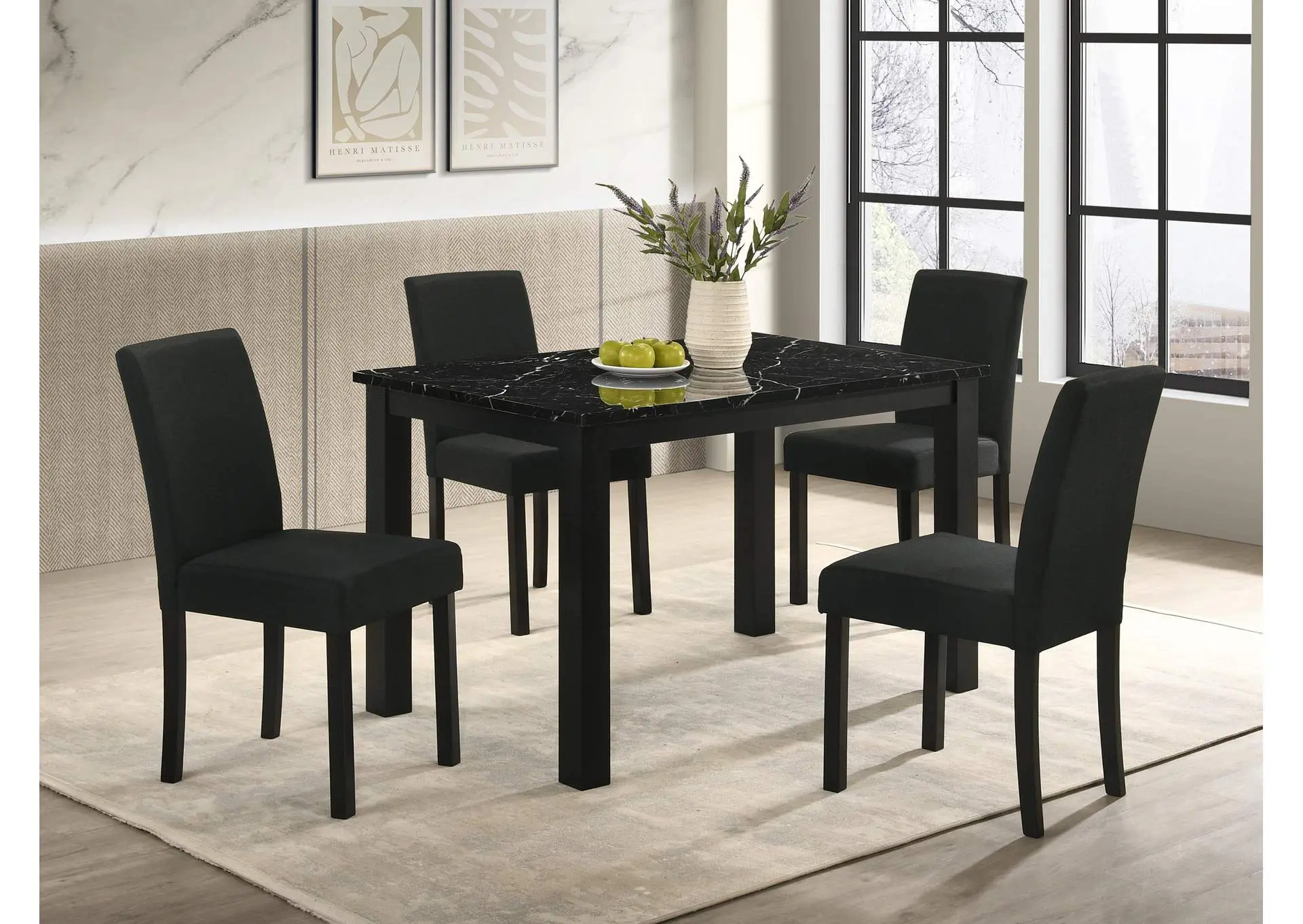 RESIA DINING TABLE - BLACK