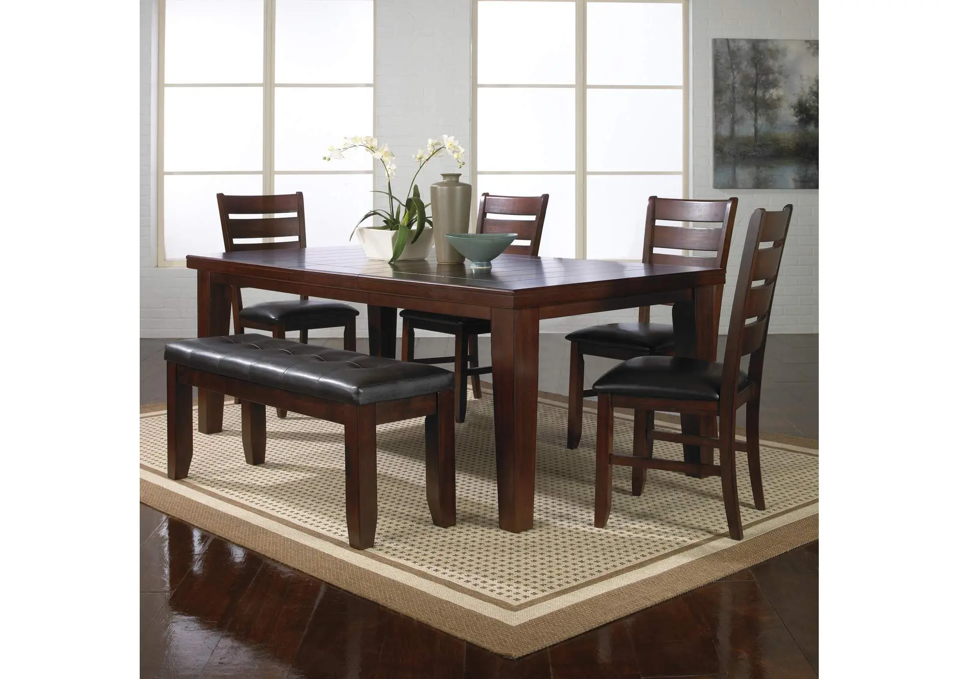BARDSTOWN DINING TABLE - 18"LEAF