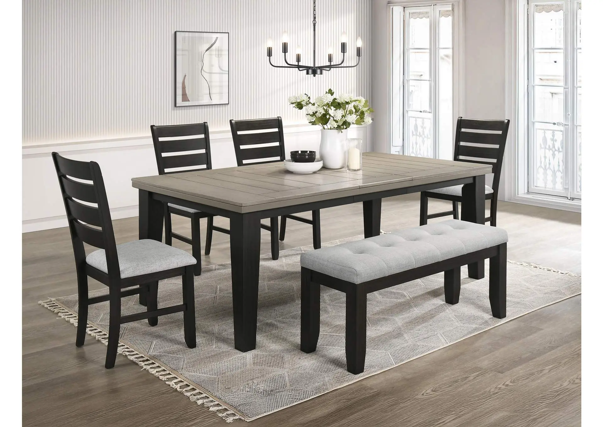 BARDSTOWN BENCH - LIGHT GRAY