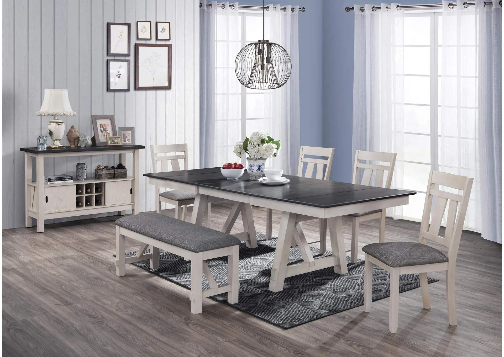 MARIBELLE SERVER - CHALK AND WARM GRAY