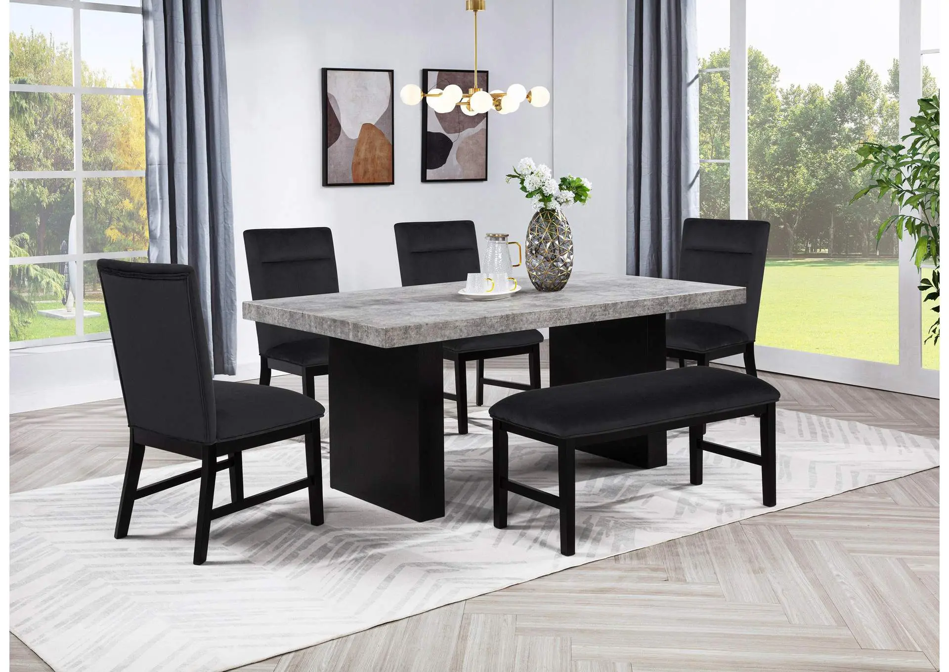 SEBASTIAN SIDE CHAIR - BLACK