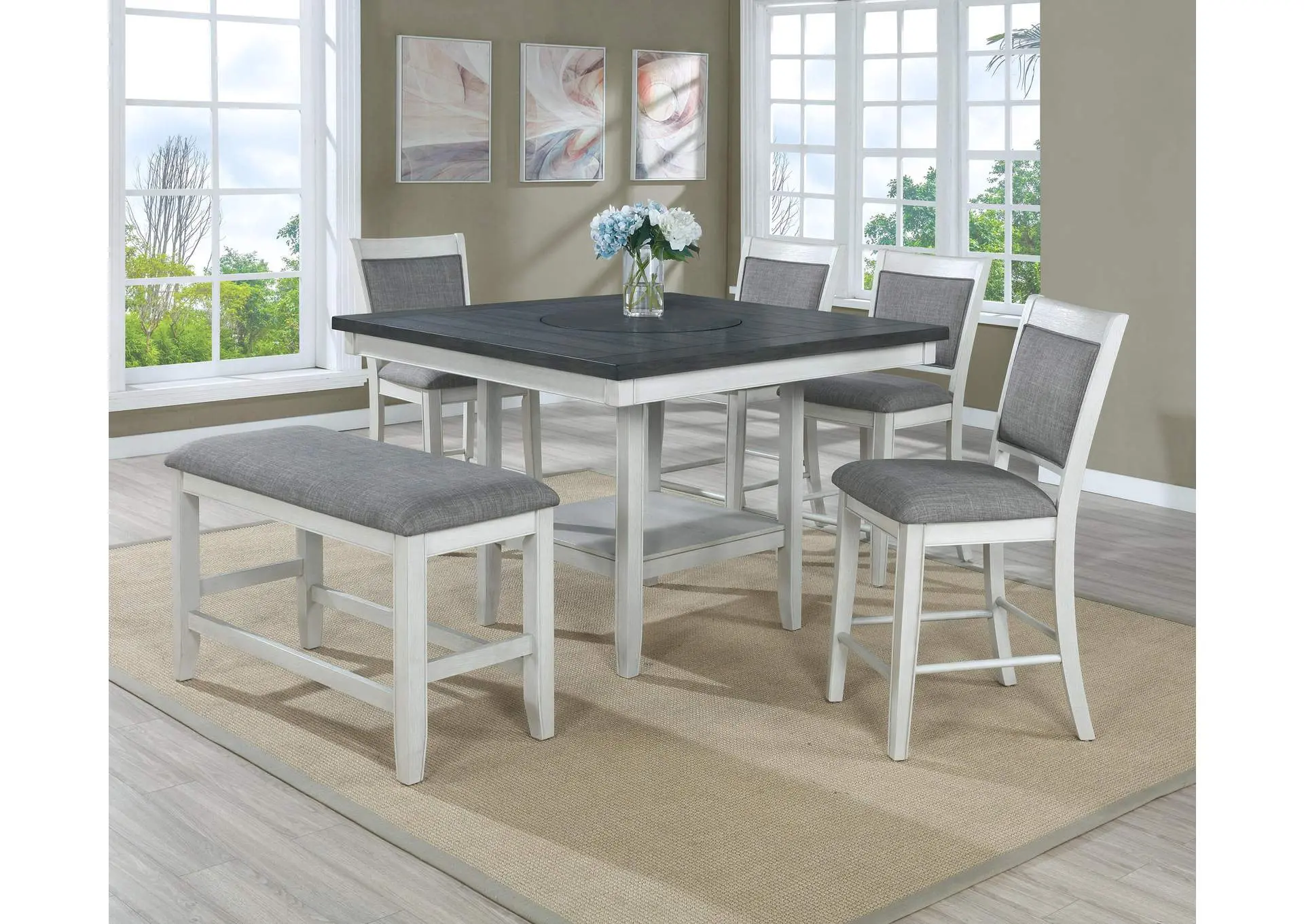 FULTON COUNTER HEIGHT CHAIR - WHITE