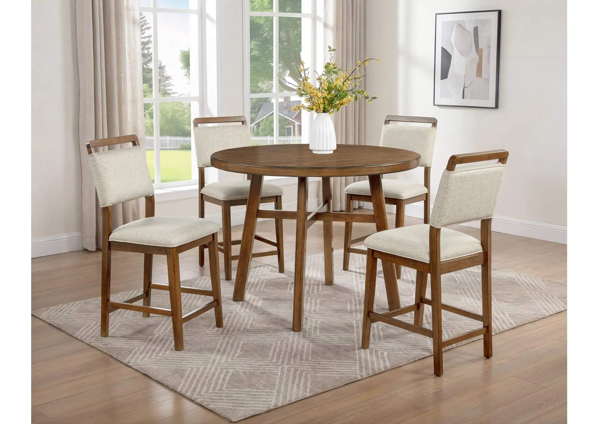 BLANCHE COUNTER HEIGHT CHAIR - BROWN