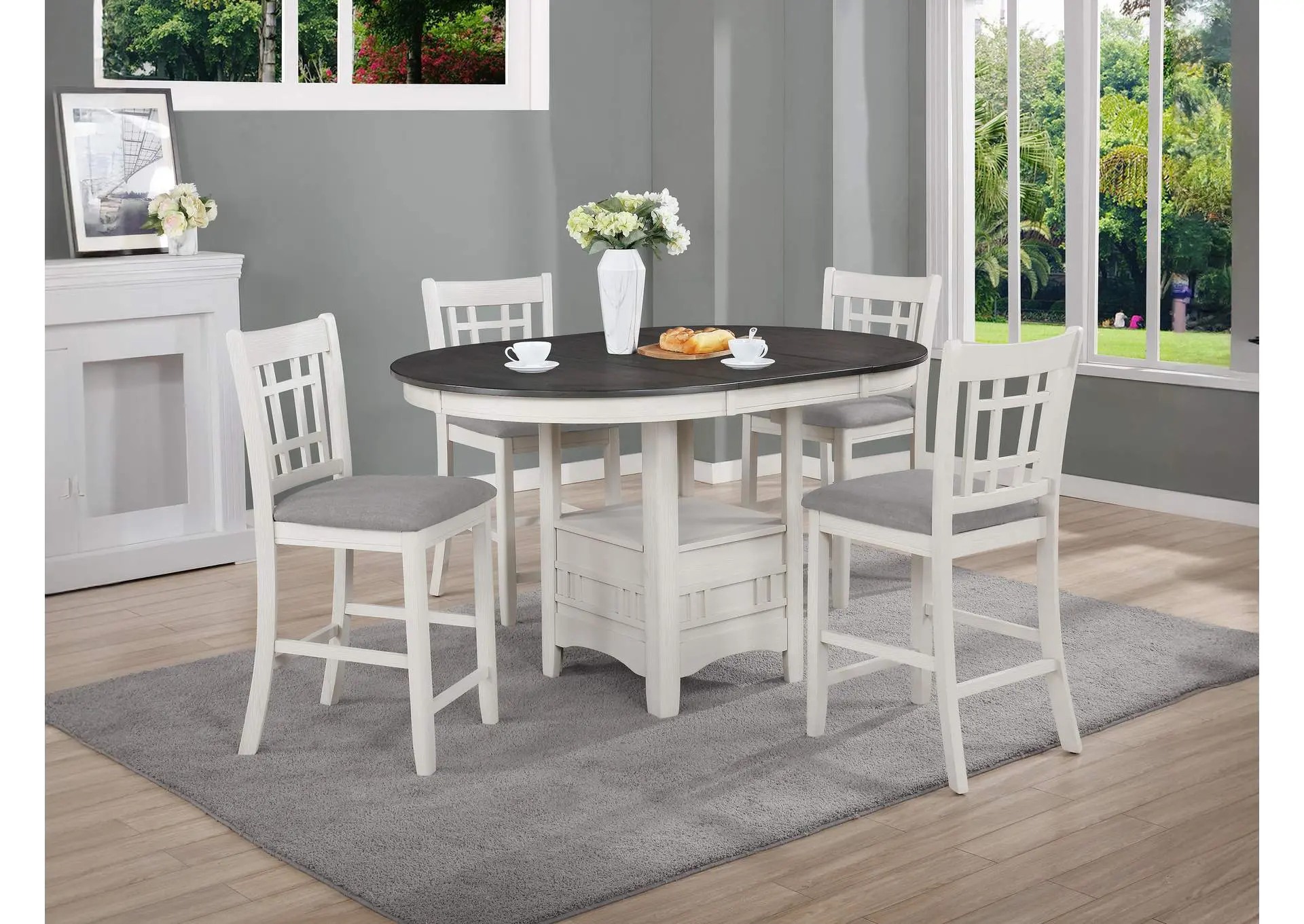 HARTWELL CONTR HEIGHT CHAIR - CHALK AND GRAY