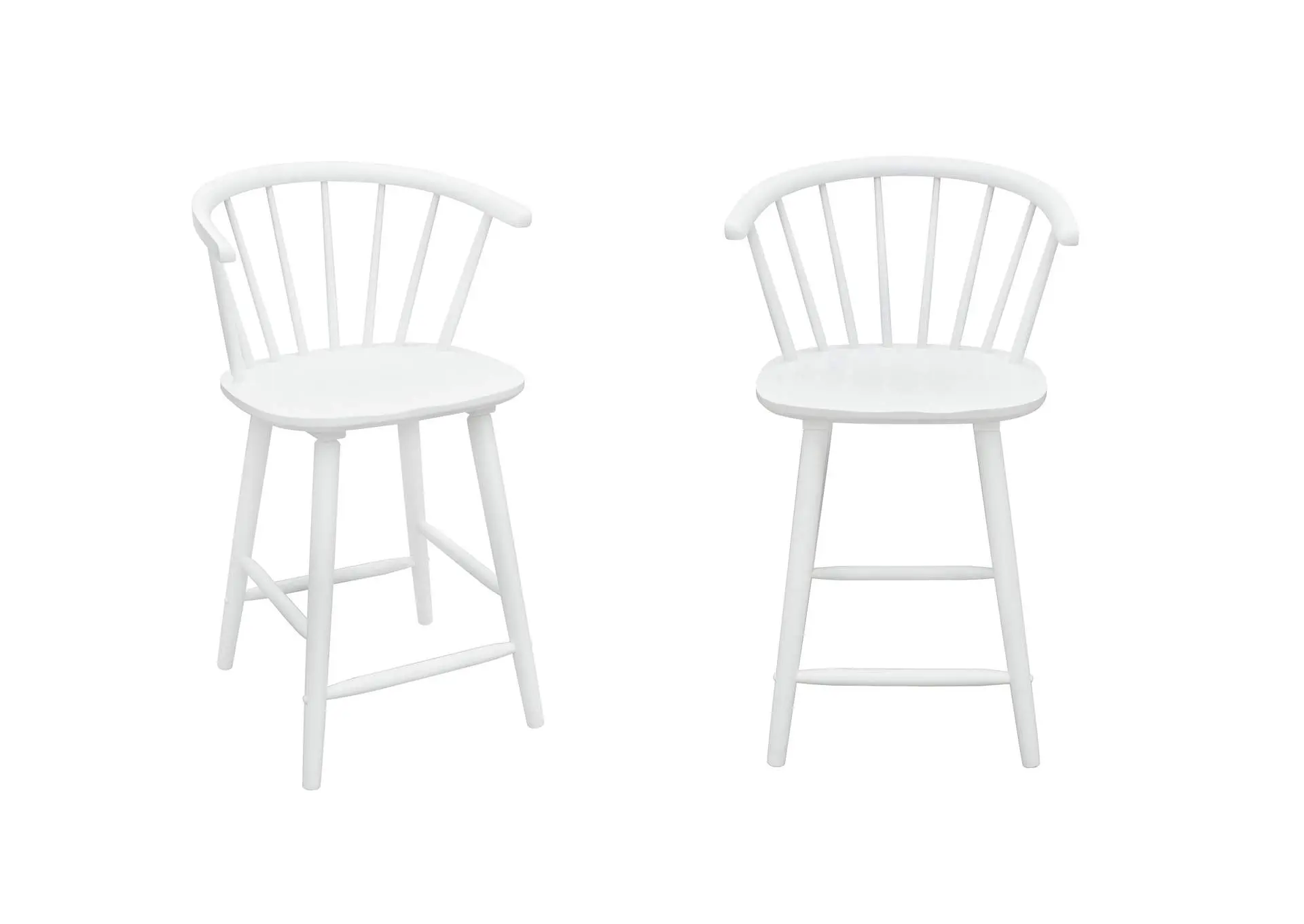 JANNA COUNTER HEIGHT STOOL - WHITE