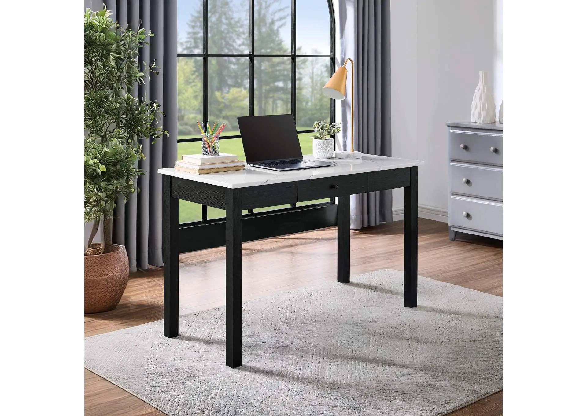 RYLEE FAUX MARBLE DESK
