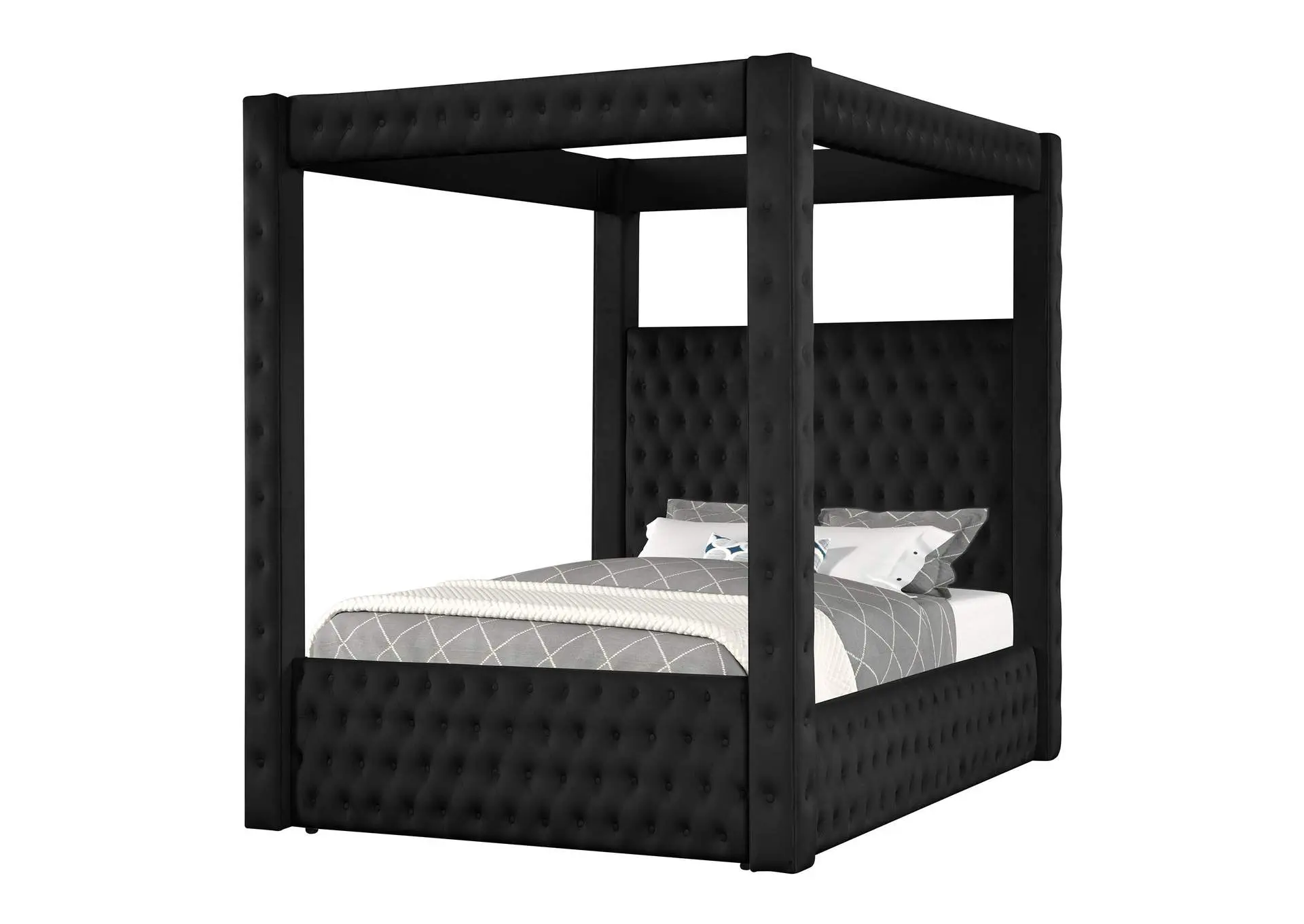 ANNABELLE KING 12-PIECE BEDROOM SET - BLACK