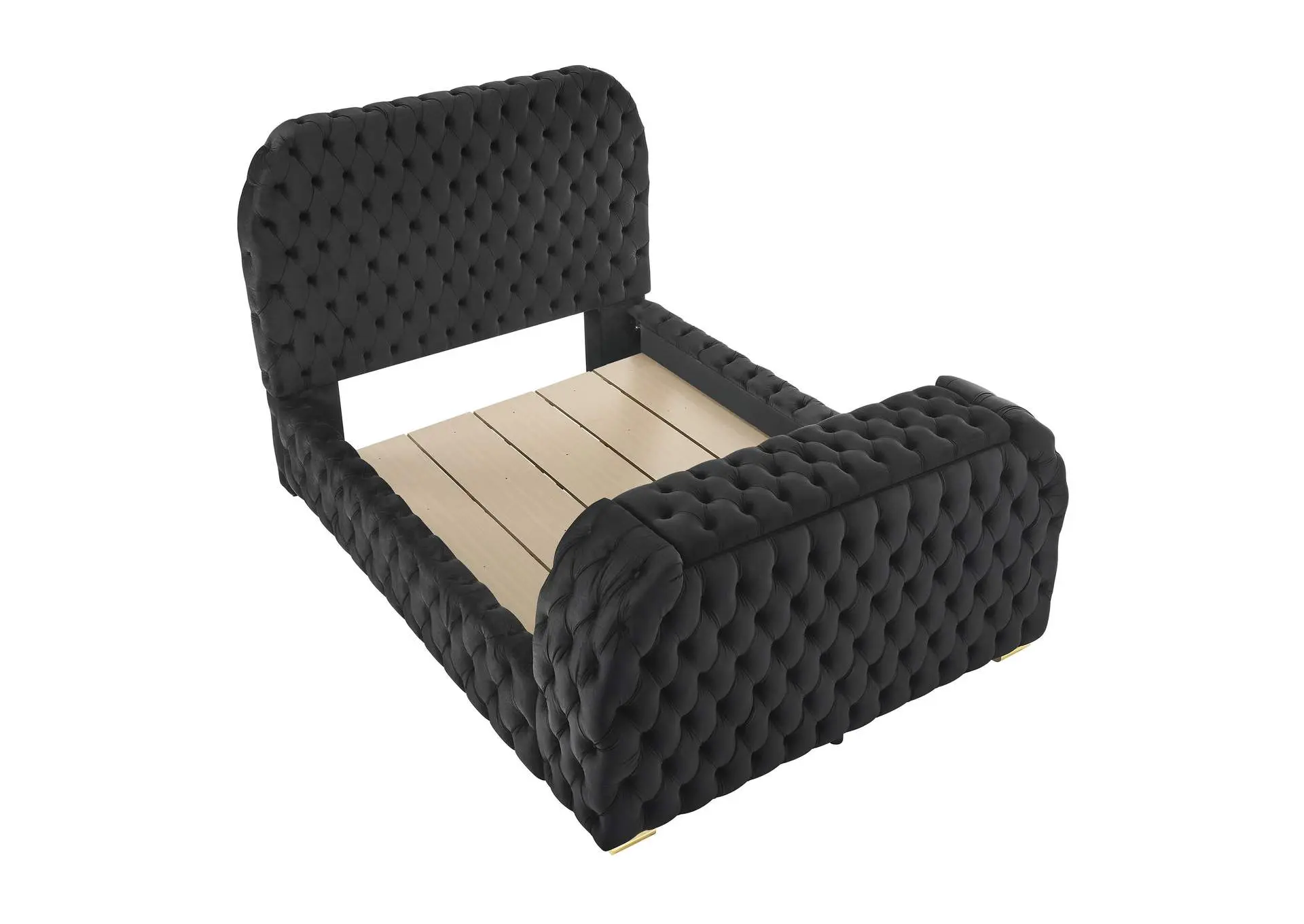 NATALIA KING BED - BLACK