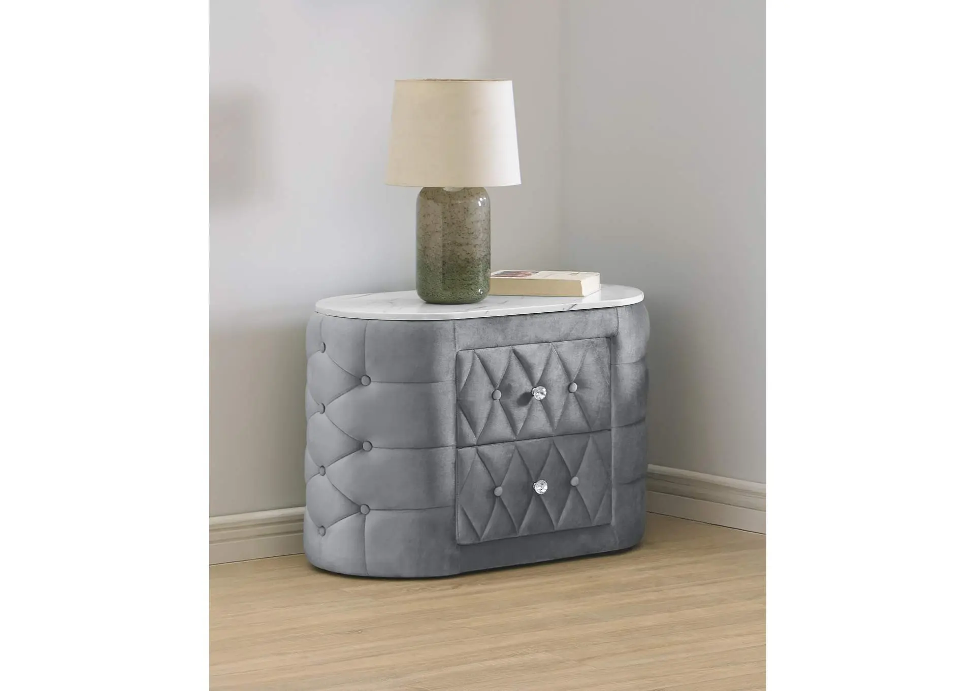 NATALIA NIGHT STAND - GRAY