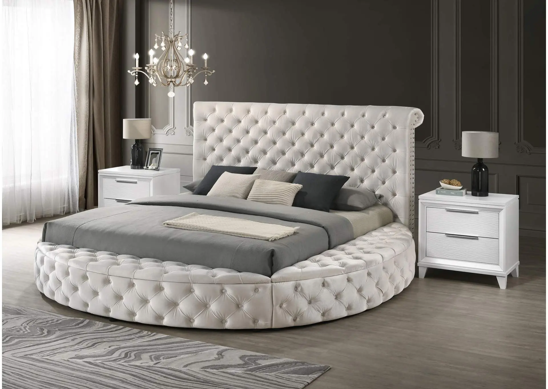 BRIGITTE KING 5-PIECE BEDROOM SET - IVORY