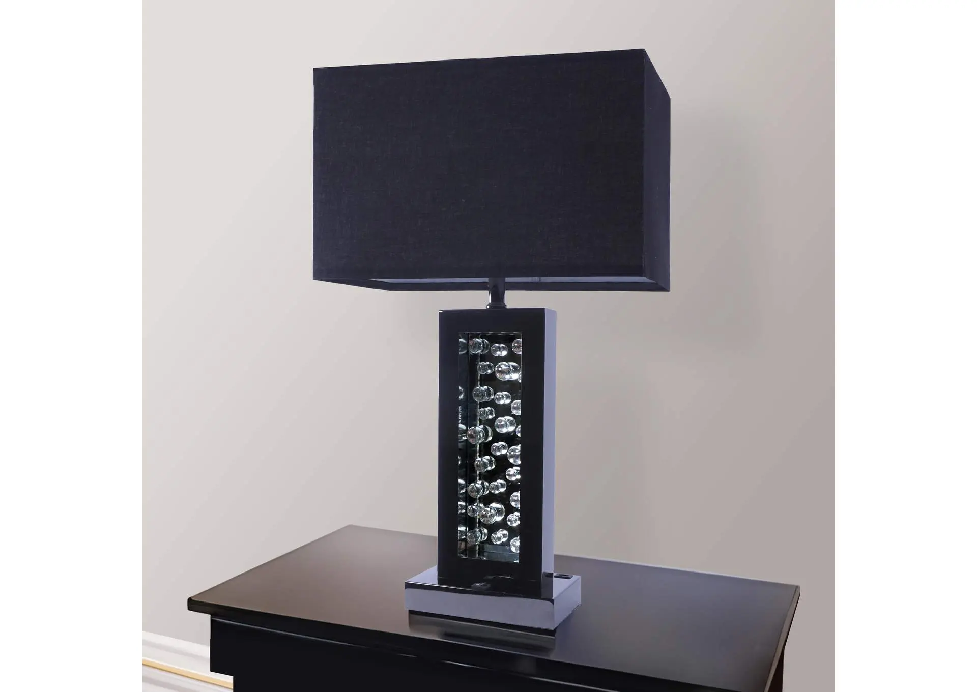 MONICA LAMP BLACK NICKEL-LED ACCENT