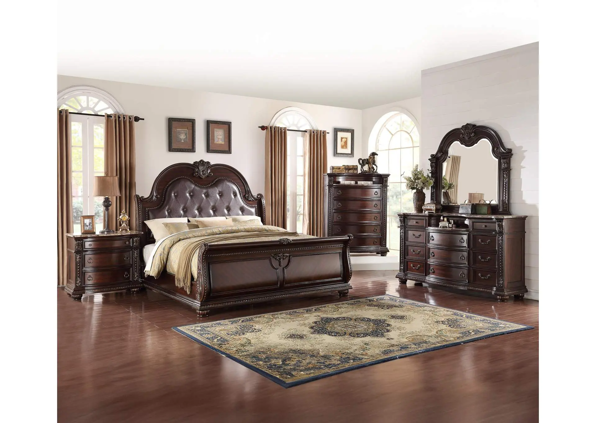 STANLEY KING 4-PIECE BEDROOM SET