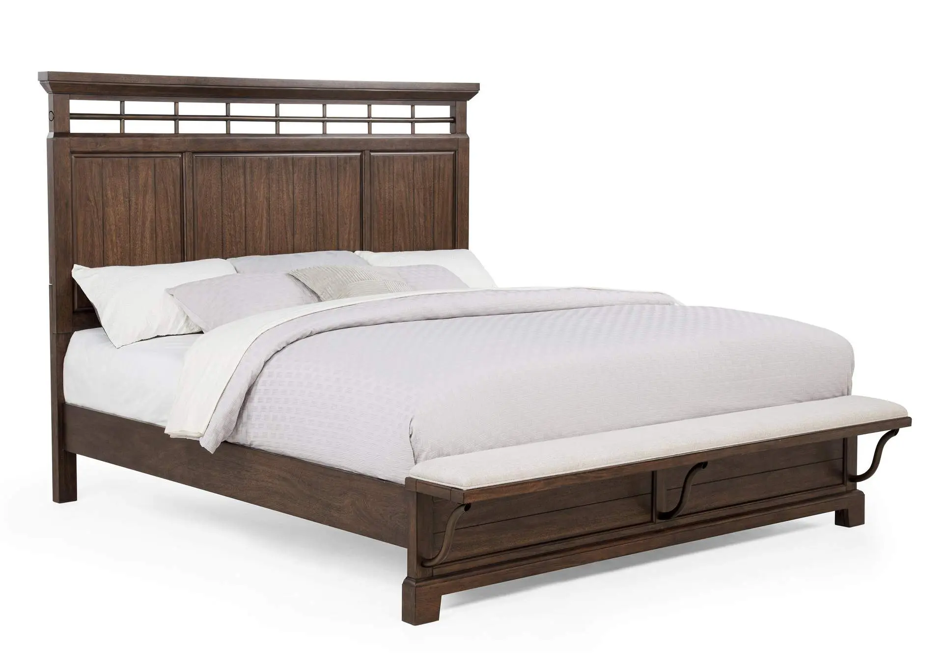 BECKETT KING 4-PIECE BEDROOM SET - BROWN