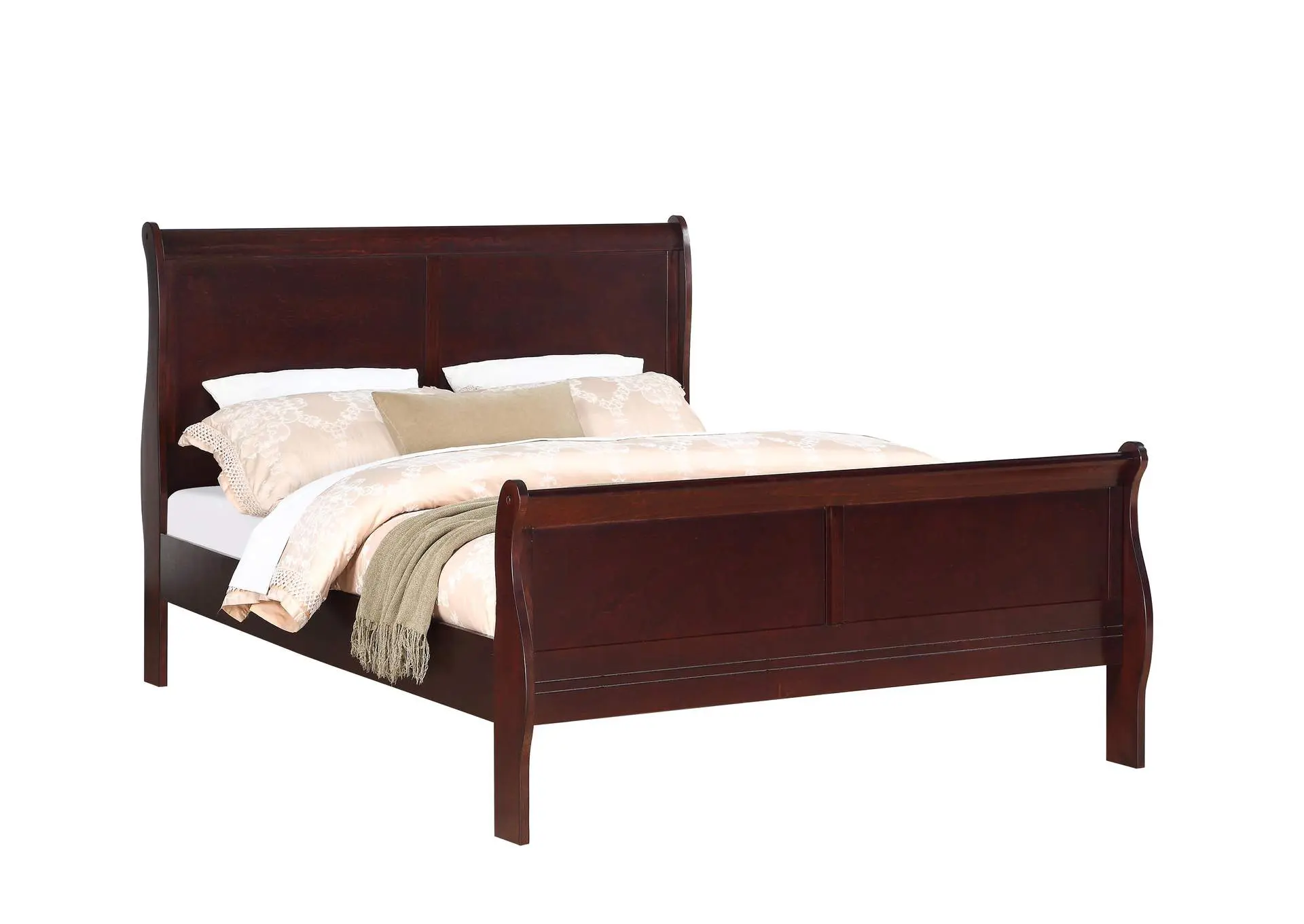 LOUIS PHILIP QUEEN 4-PIECE BEDROOM SET - CHERRY