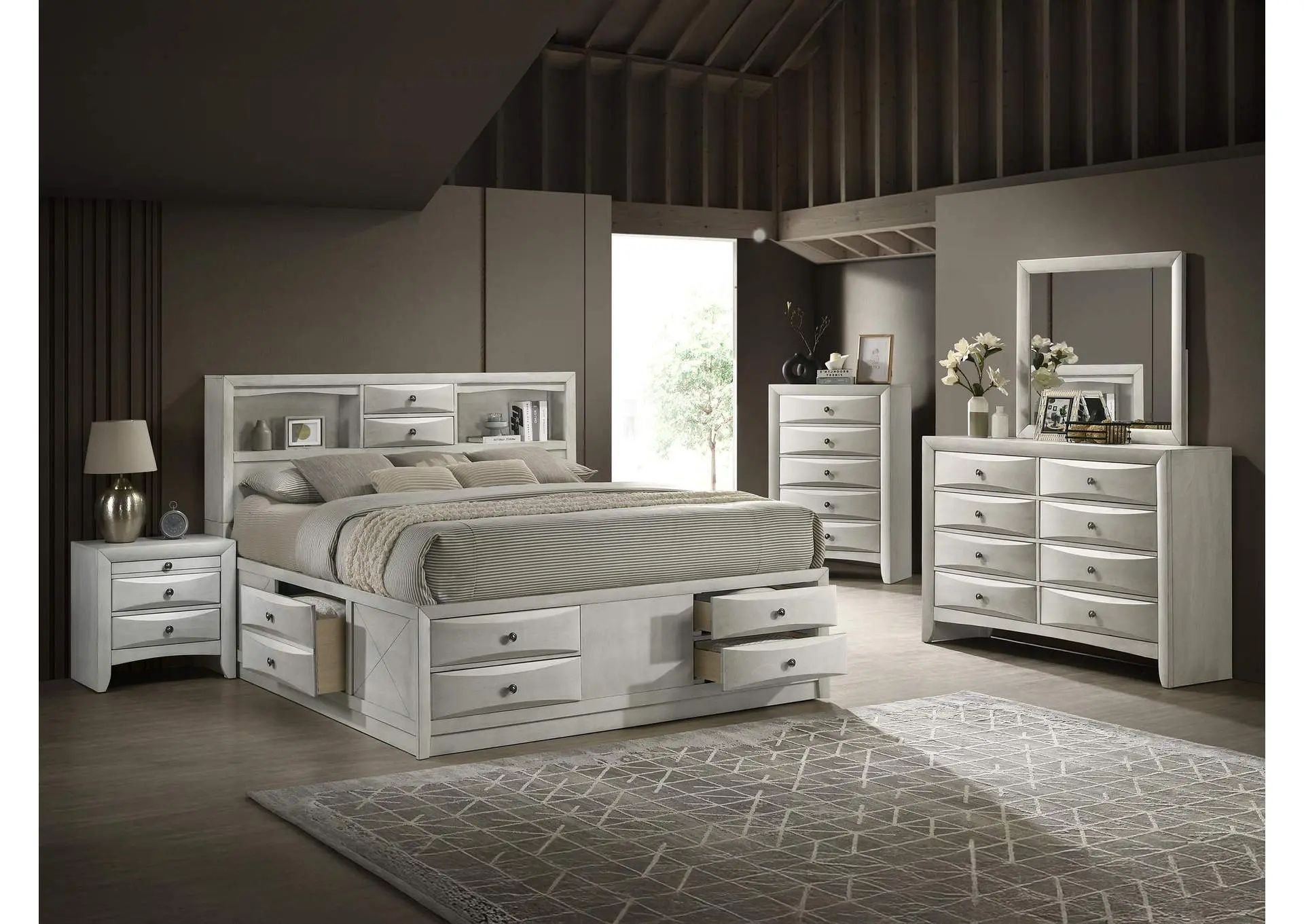 EMILY NIGHT STAND - WHITE