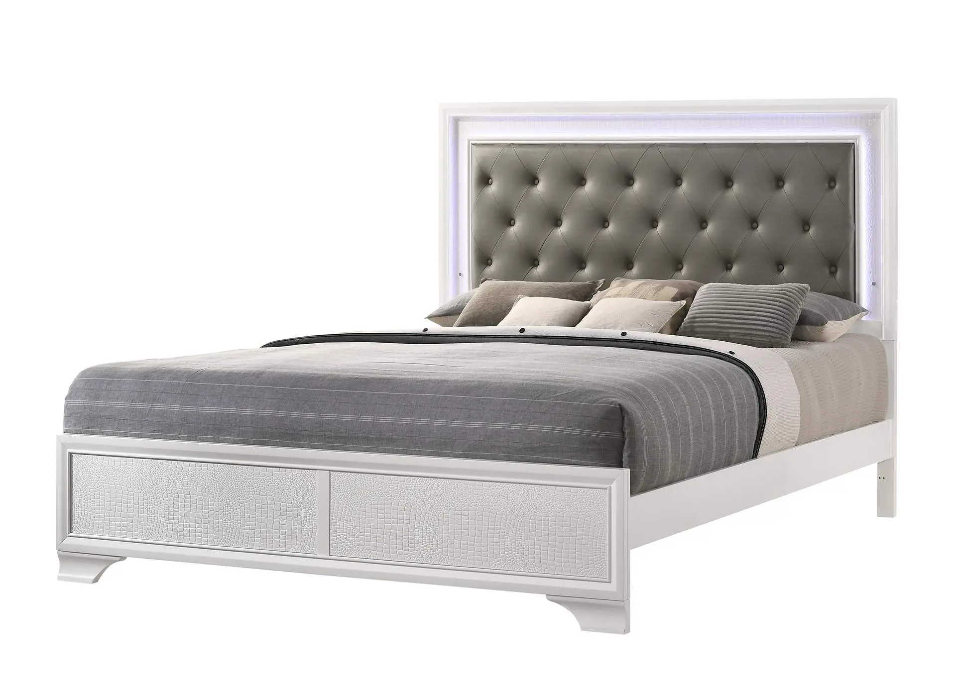 LYSSA KING 4-PIECE BEDROOM SET - FROST
