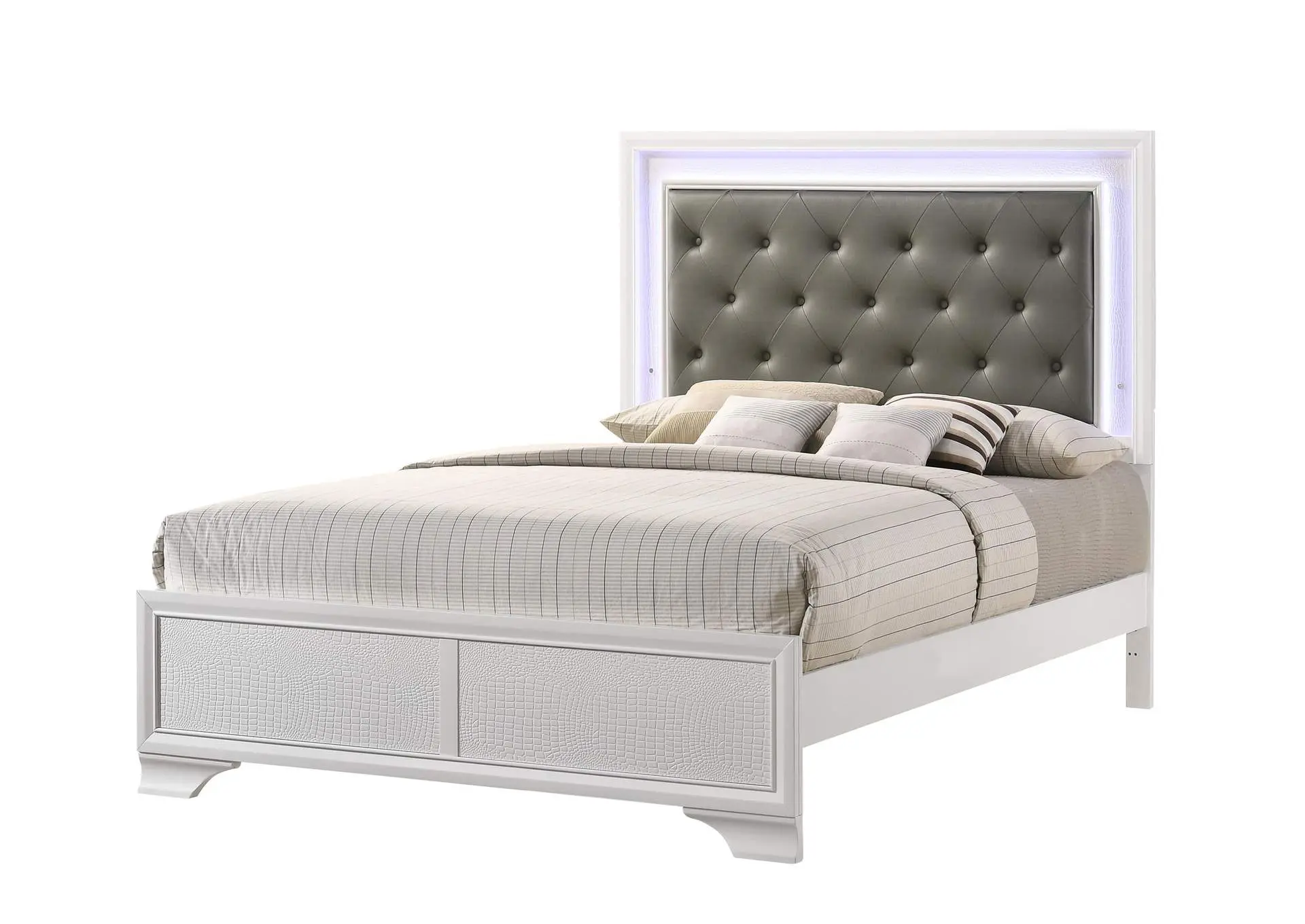 LYSSA QUEEN 4-PIECE BEDROOM SET - FROST