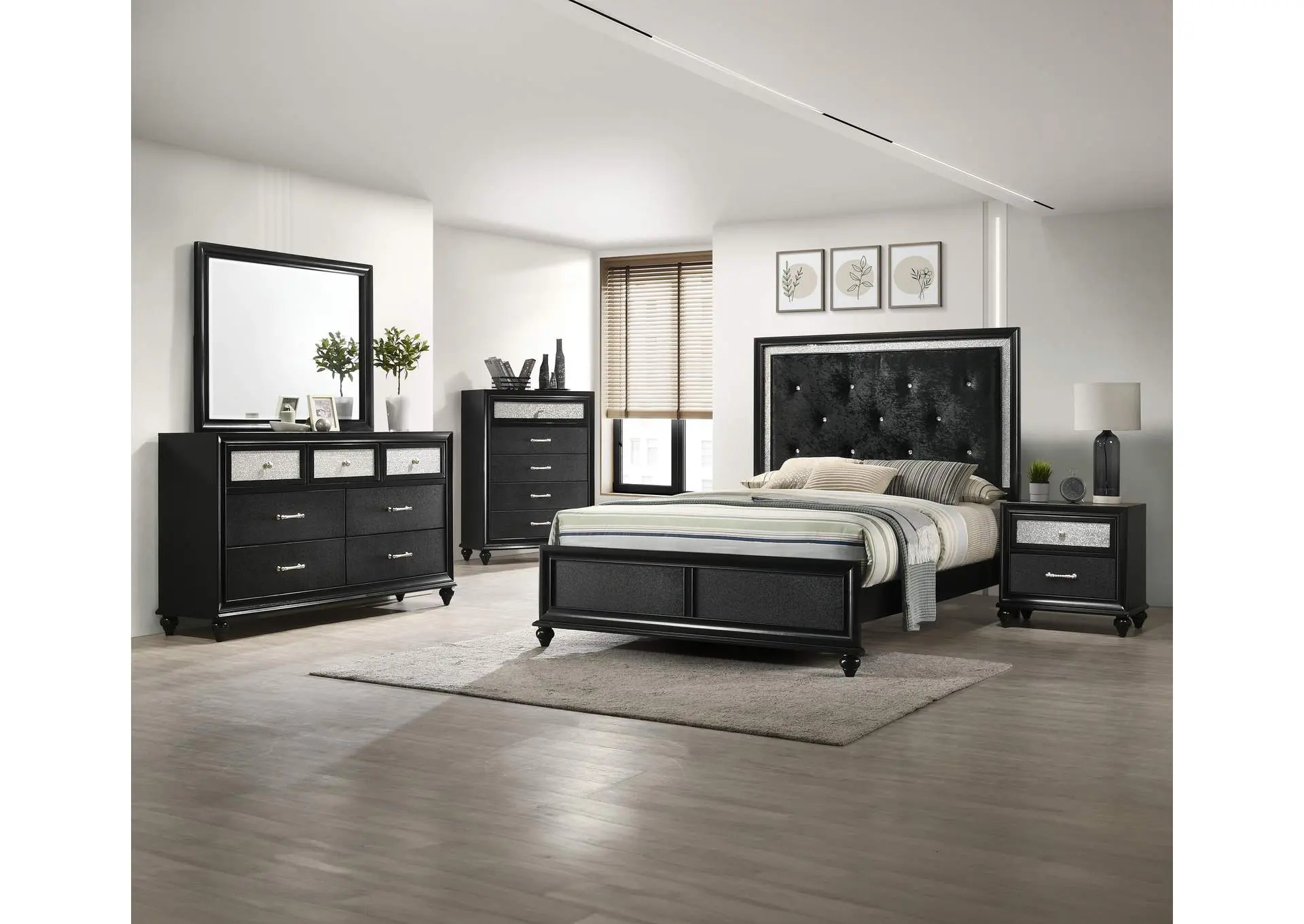 LILA NIGHT STAND - BLACK