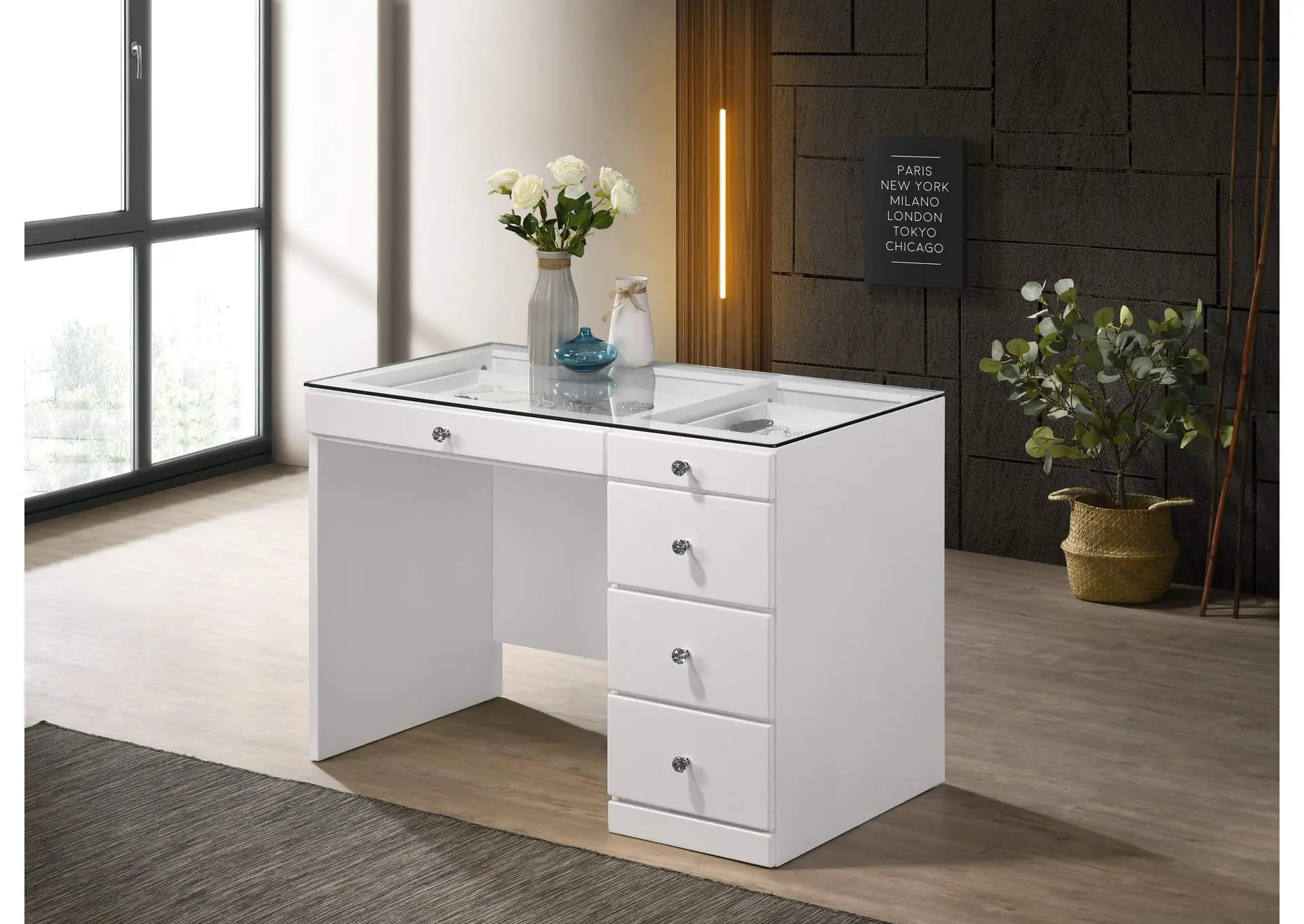 MORGAN 2-PIECE VANITY - WHITE