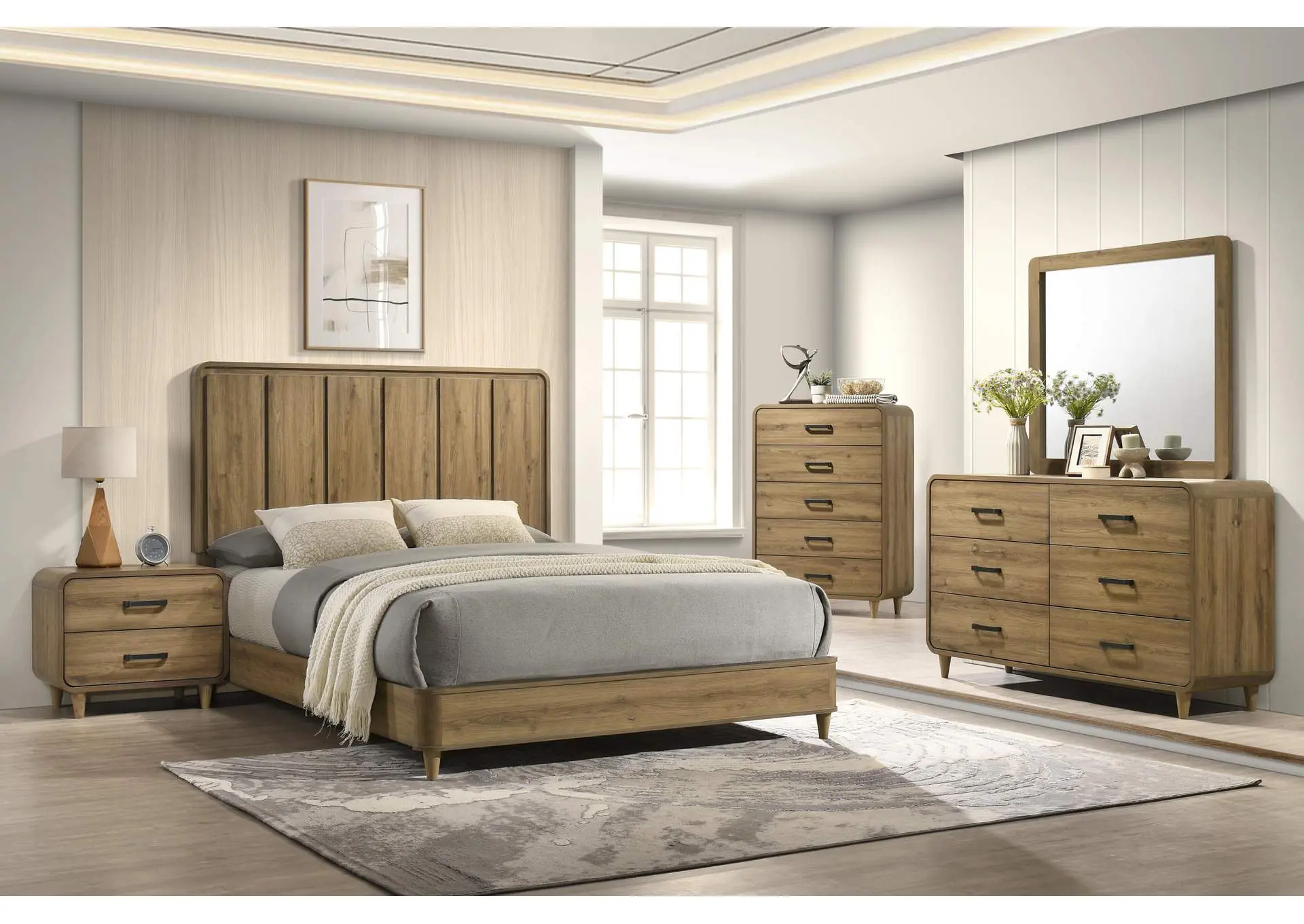 NYOMI DRESSER - LIGHT - BROWN