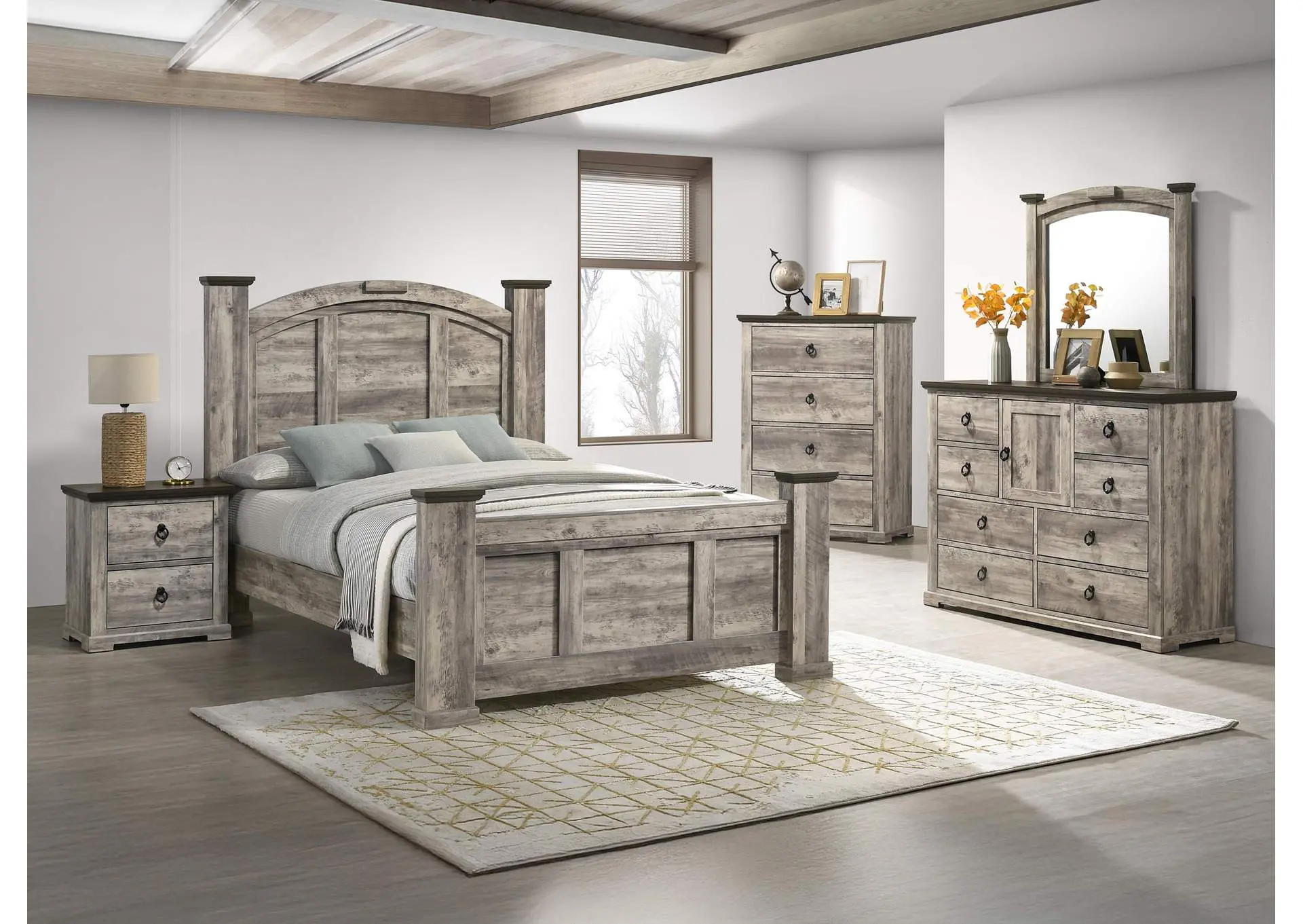 ELLA-MAE DRESSER-RECLAIMED - GRAY
