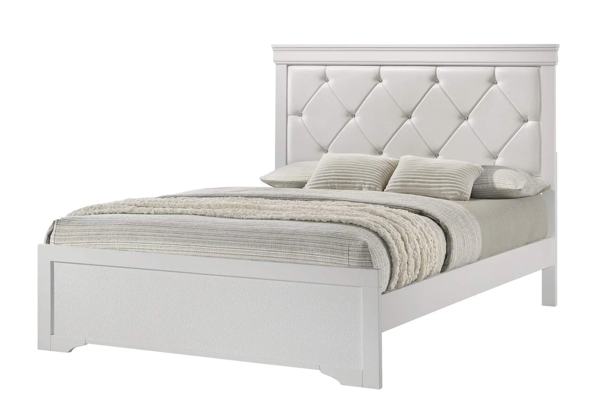 AMALIA QUEEN 4-PIECE BEDROOM SET - WHITE