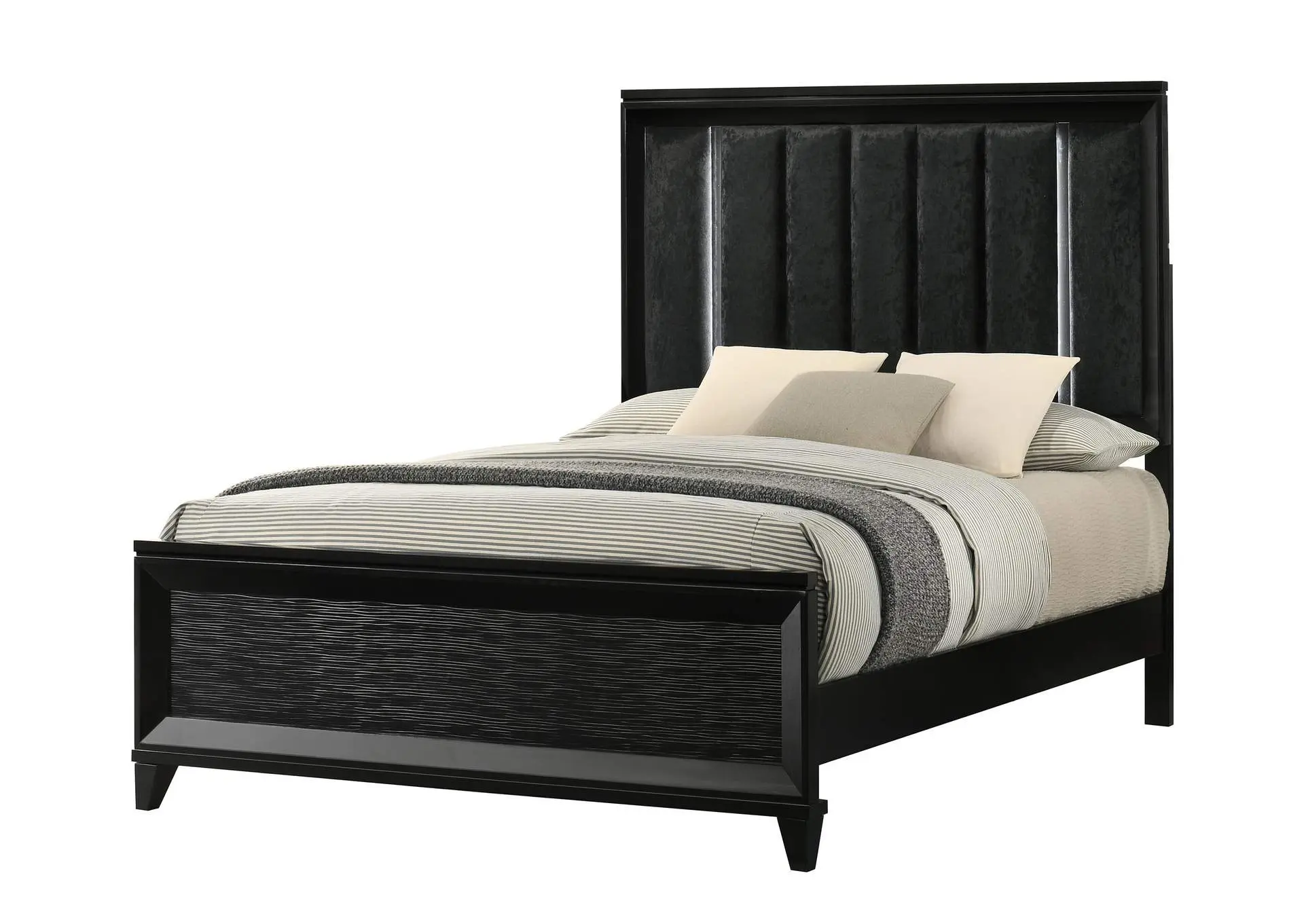 CRESSIDA QUEEN BED - BLACK