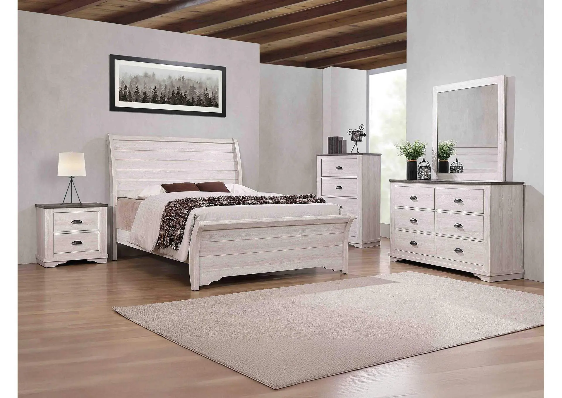 CORALEE DRESSER - CHALK AND GRAY