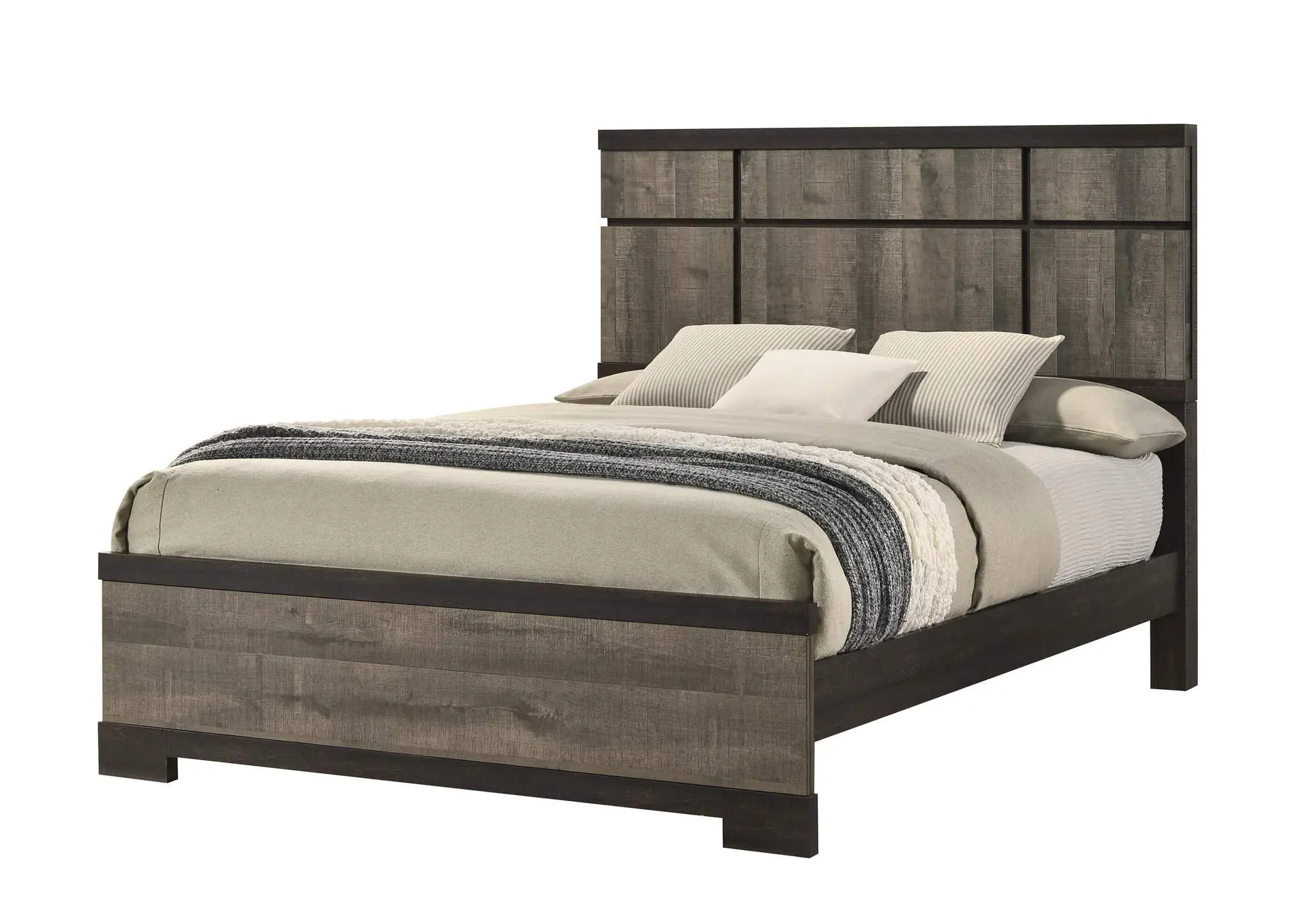 REMINGTON QUEEN 5-PIECE BEDROOM SET - GRAY