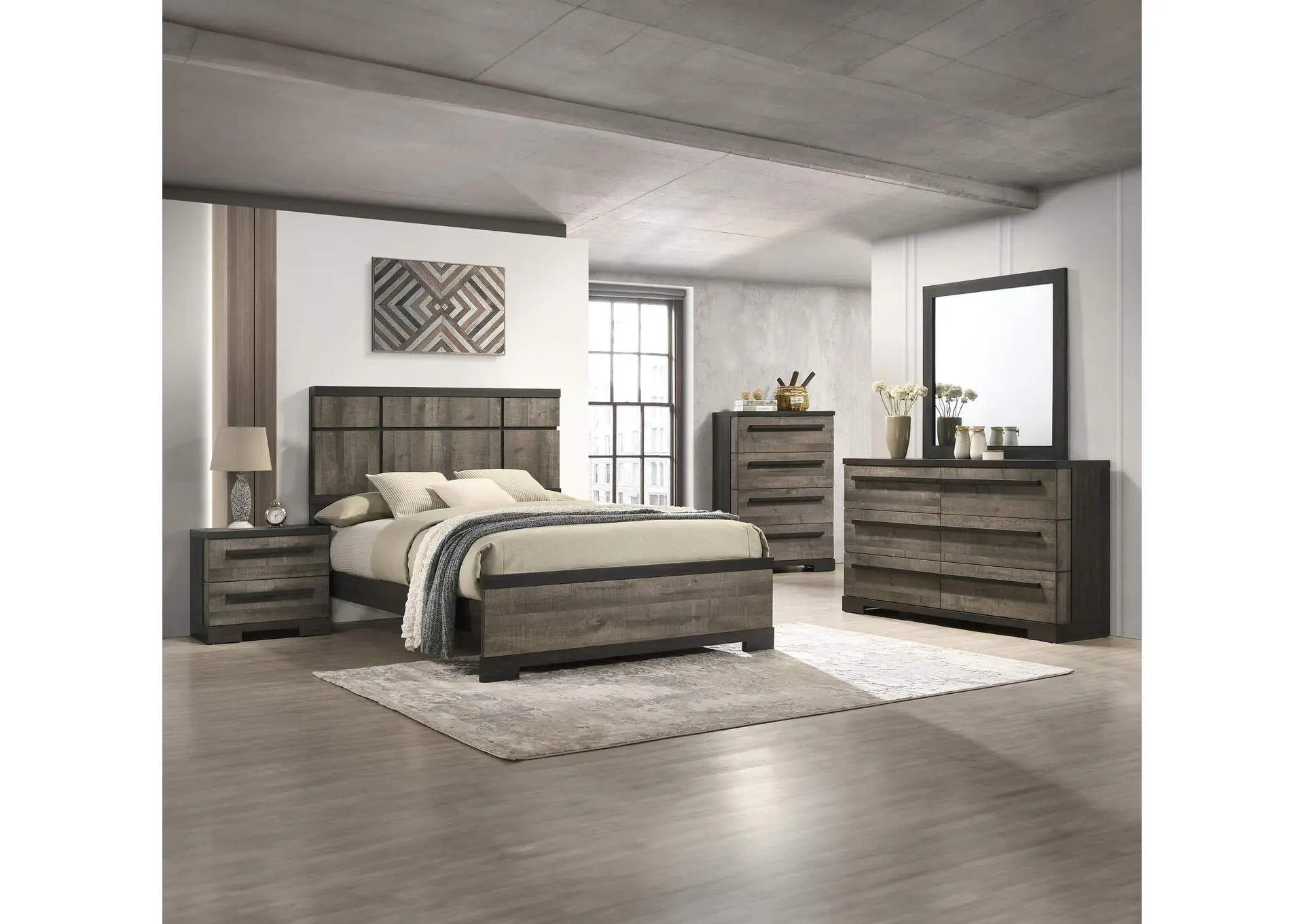 REMINGTON DRESSER - GRAY AND EBONY