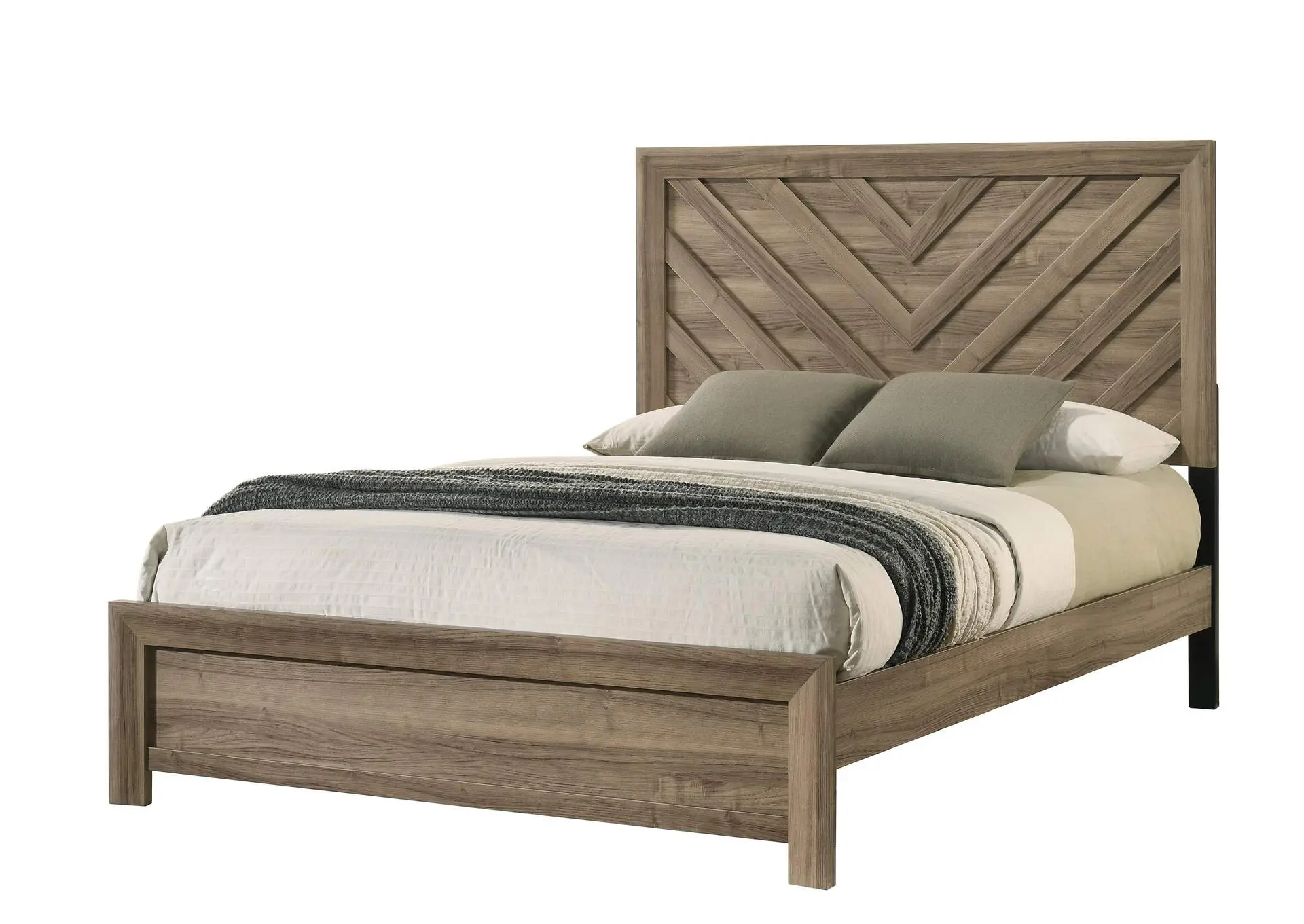 VALOR QUEEN 5-PIECE BEDROOM SET - BROWN