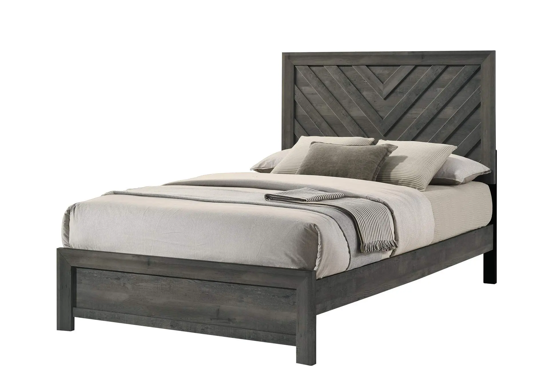 VALOR FULL 4-PIECE BEDROOM SET - GRAY