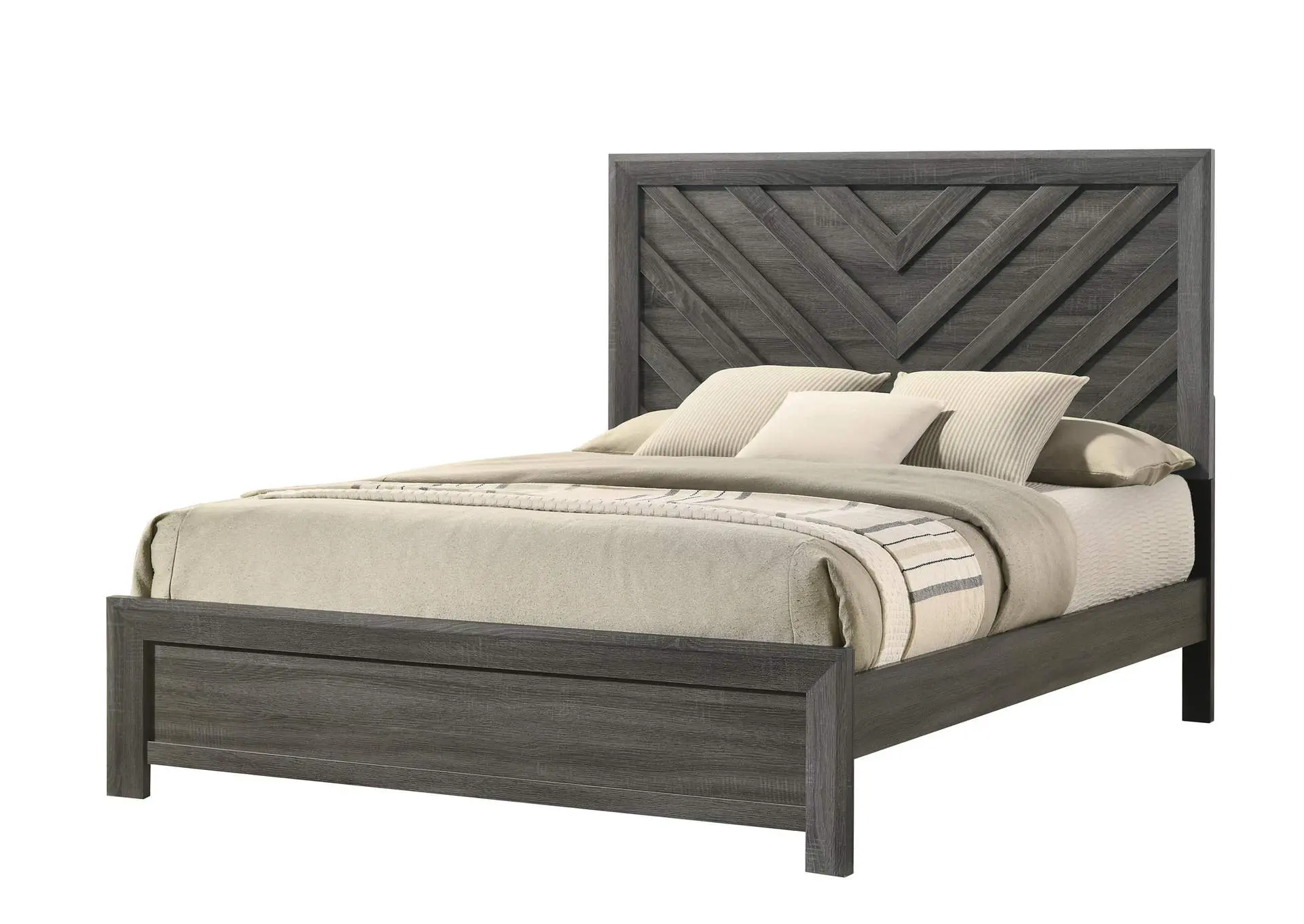 VALOR QUEEN 4-PIECE BEDROOM SET - GRAY