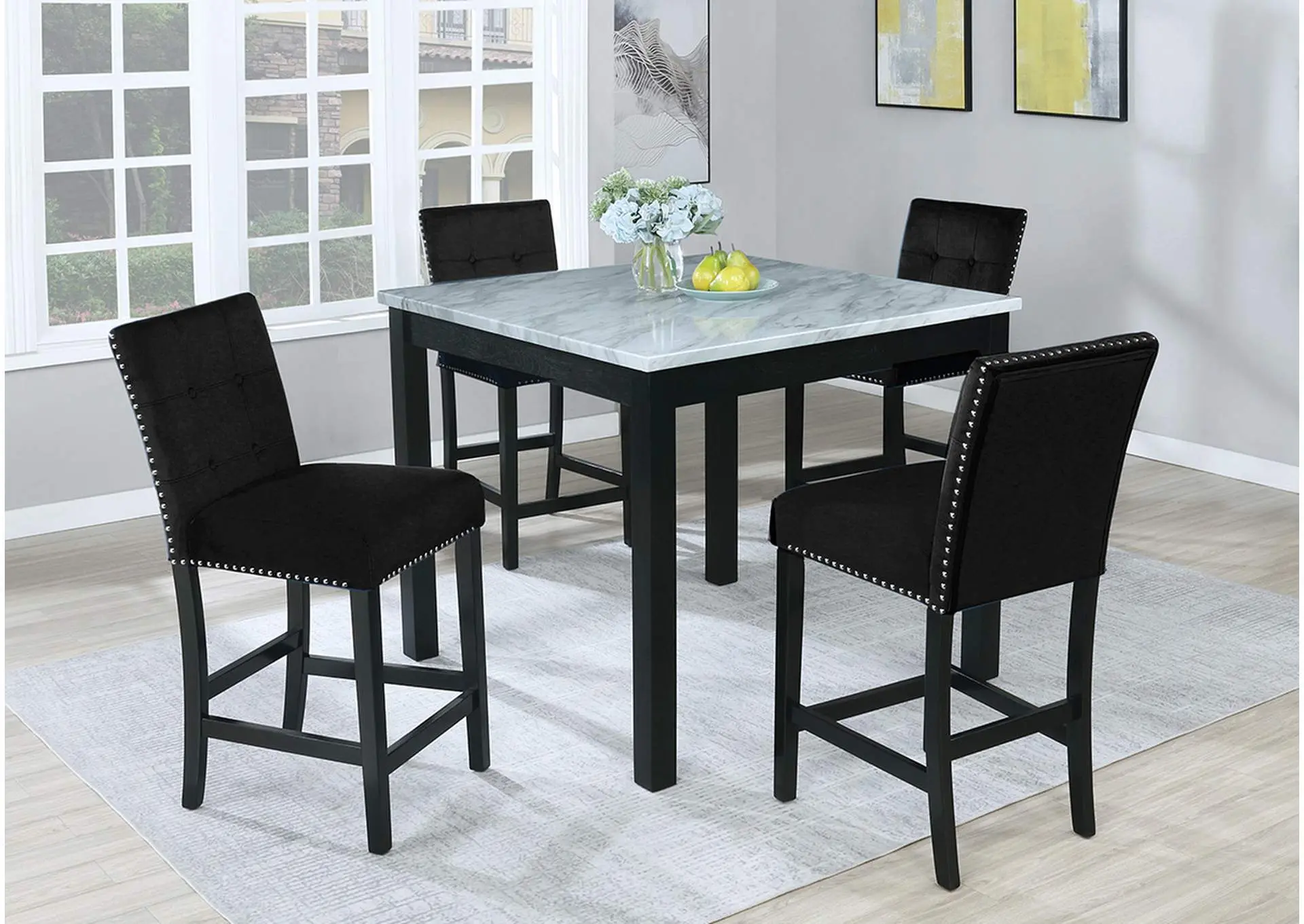 D315 Pub Table and 4 Pub Chairs