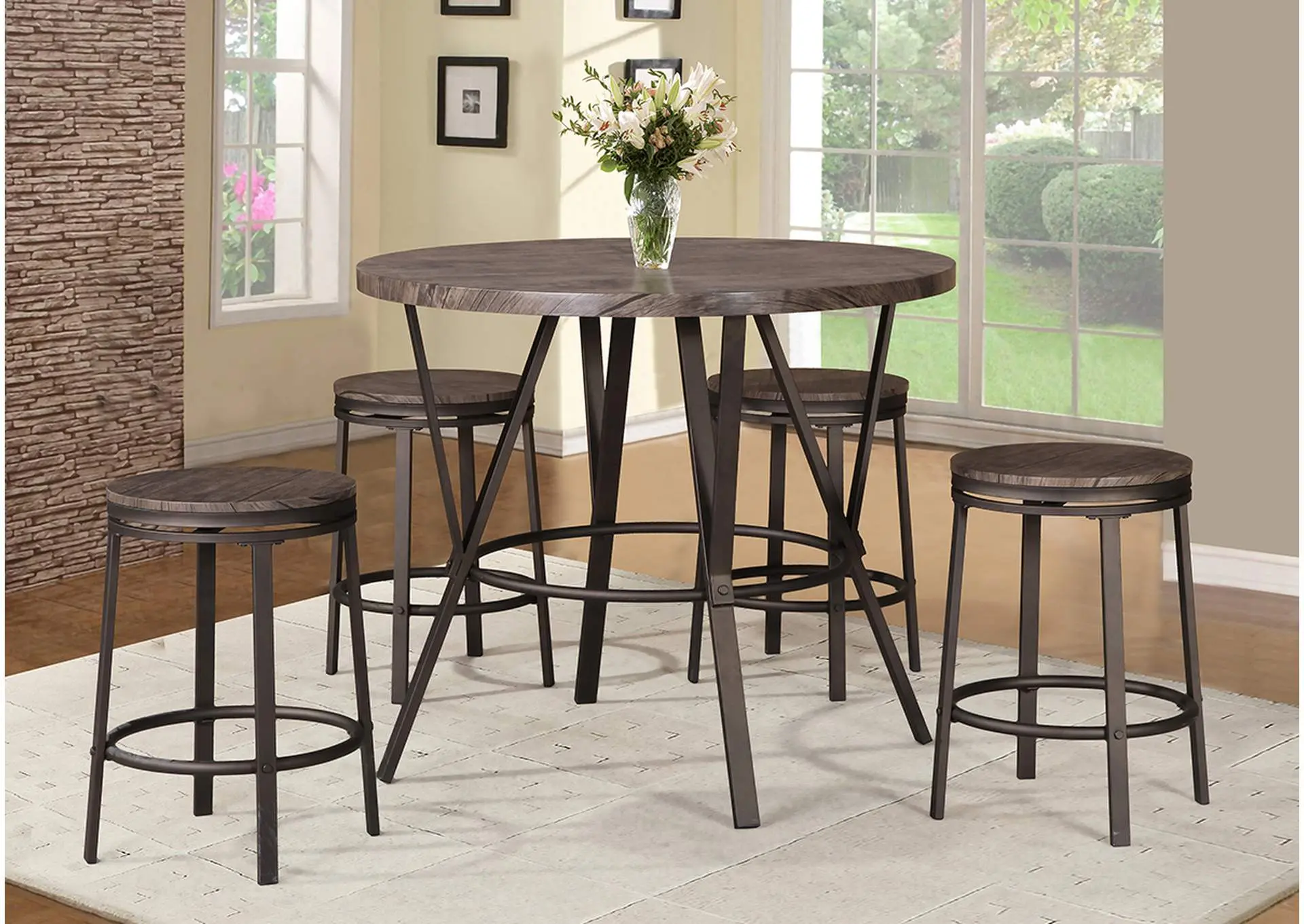 D365 Pub Table and 4 Pub Chairs