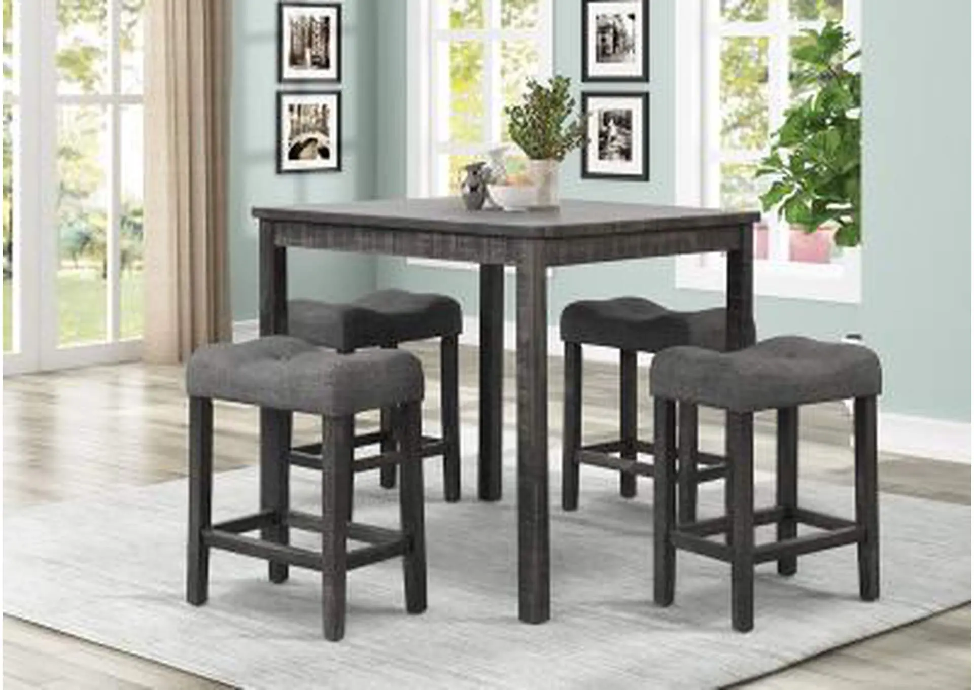 D386 Pub Table and 4 Pub Chairs