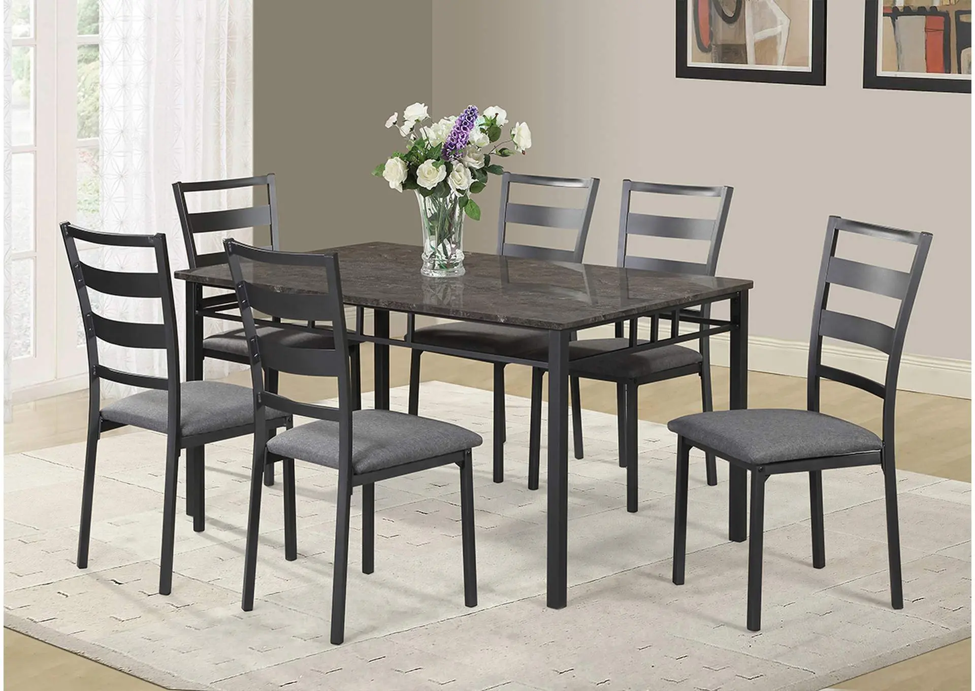 D586 Table and 6 Side Chairs