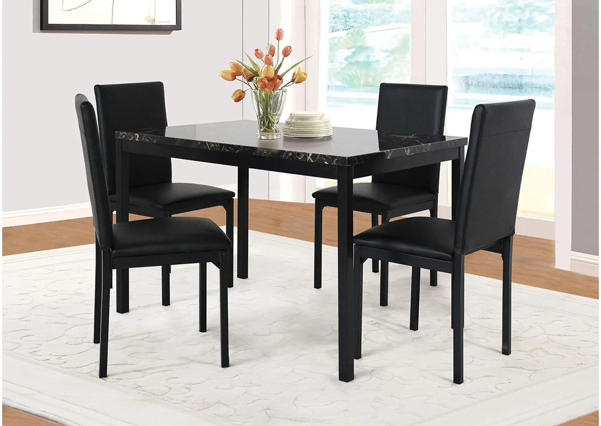 D794 Table and 4 Side Chairs