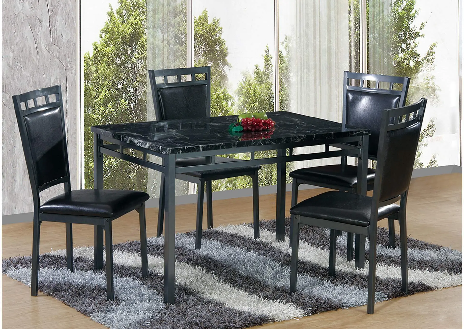 D797 Table and 4 Side Chairs